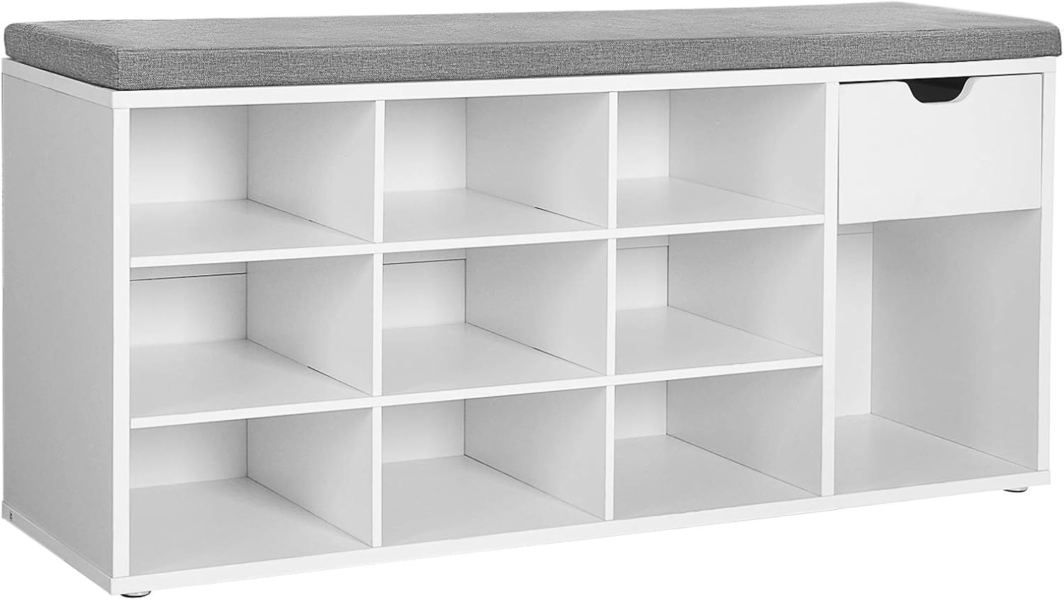Schuhbank Regal Schublade Sitzbank Flur Weiss