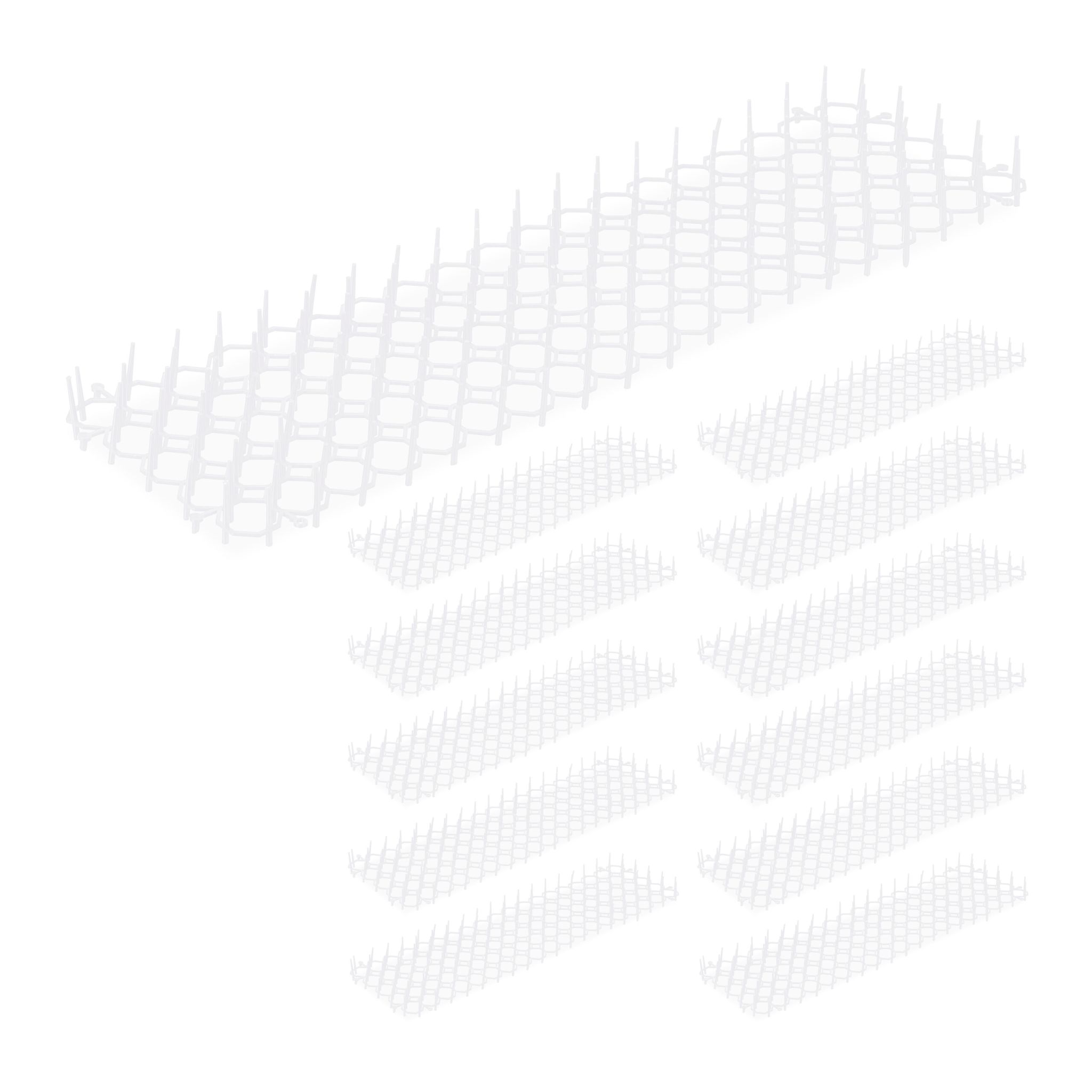 Dornengitter 12er-Set Weiss
