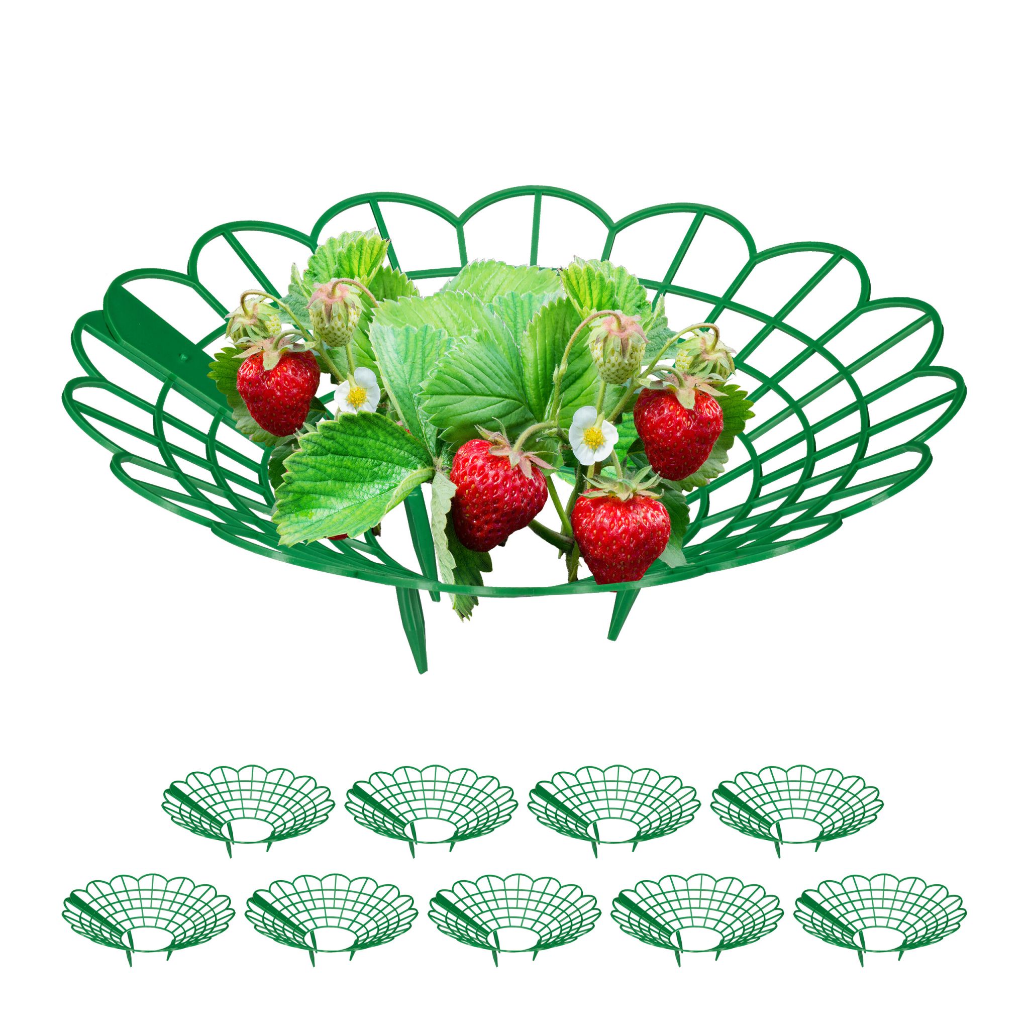 Erdbeerreifer Set Grün