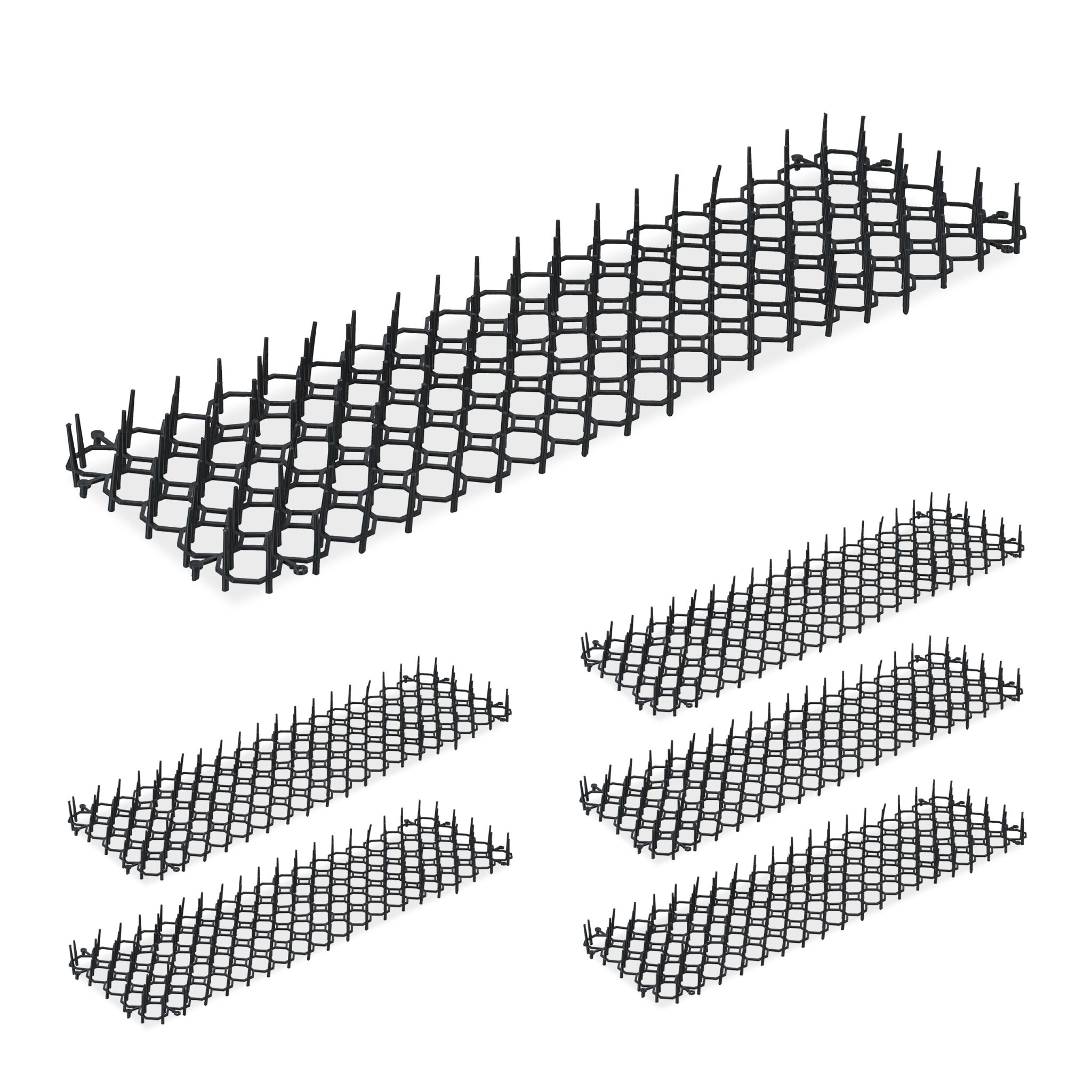 Dornengitter 6er-Set Schwarz