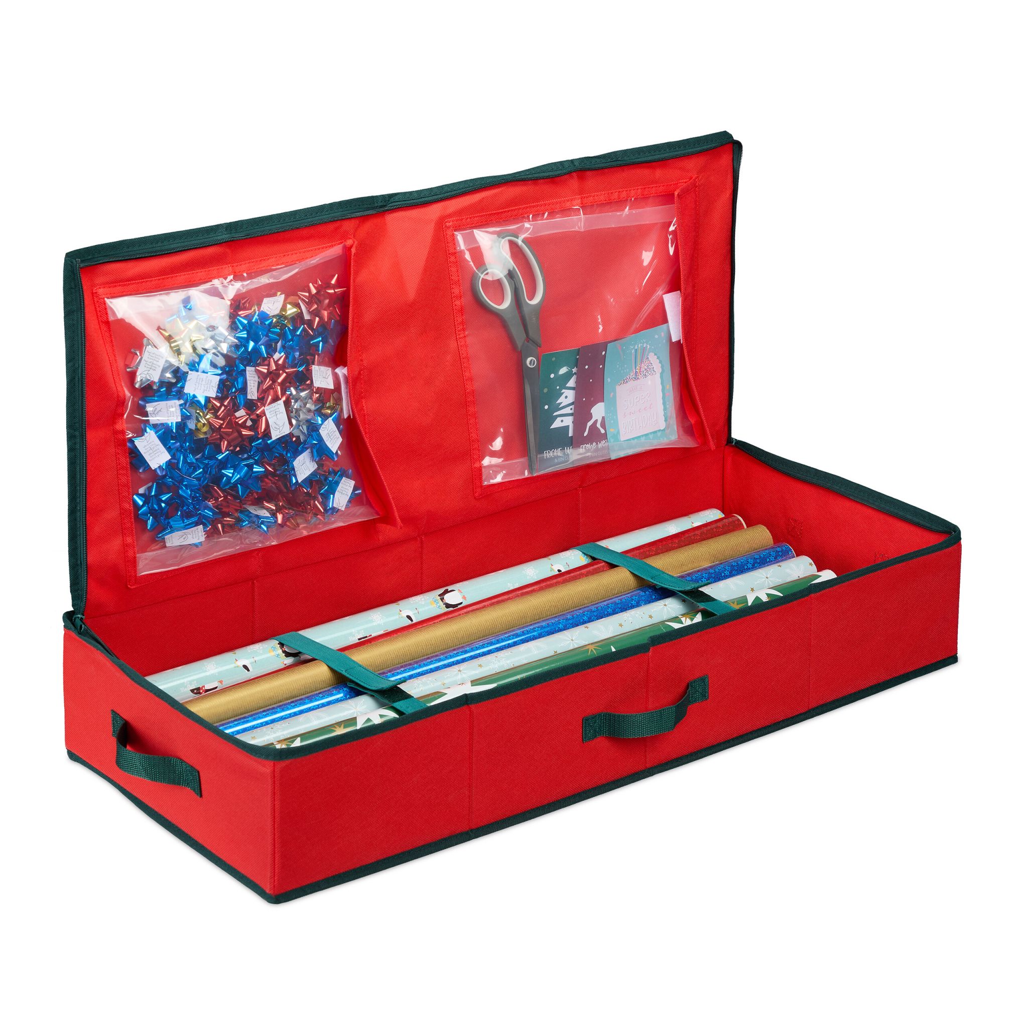 Geschenkpapier Aufbewahrungsbox Rot-Schwarz