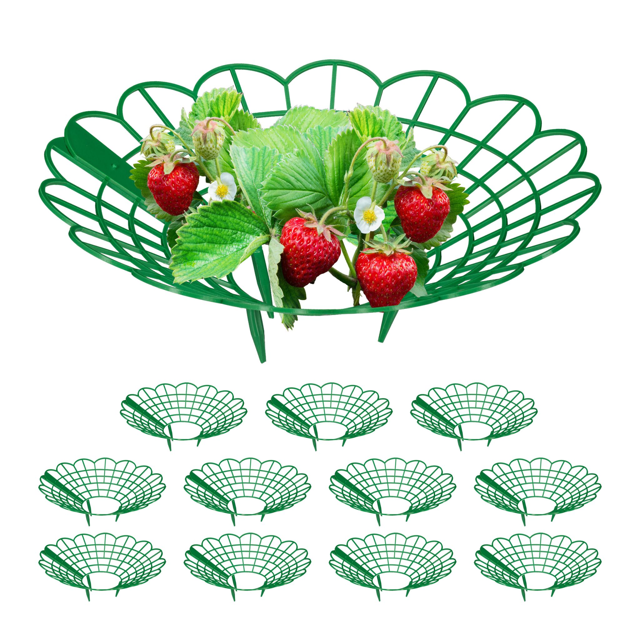 Erdbeerreifer Set Grün