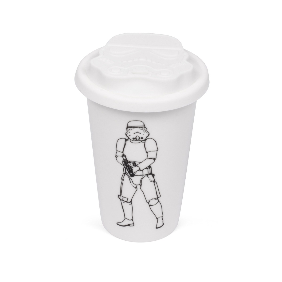 Original Stormtrooper - Keramikbecher mit Silikondeckel (weiss)