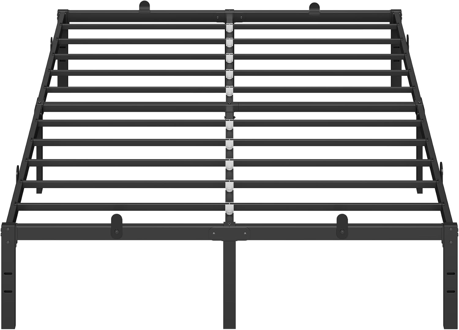 Metallbettgestell 140x190 mit Stauraum Schwarz