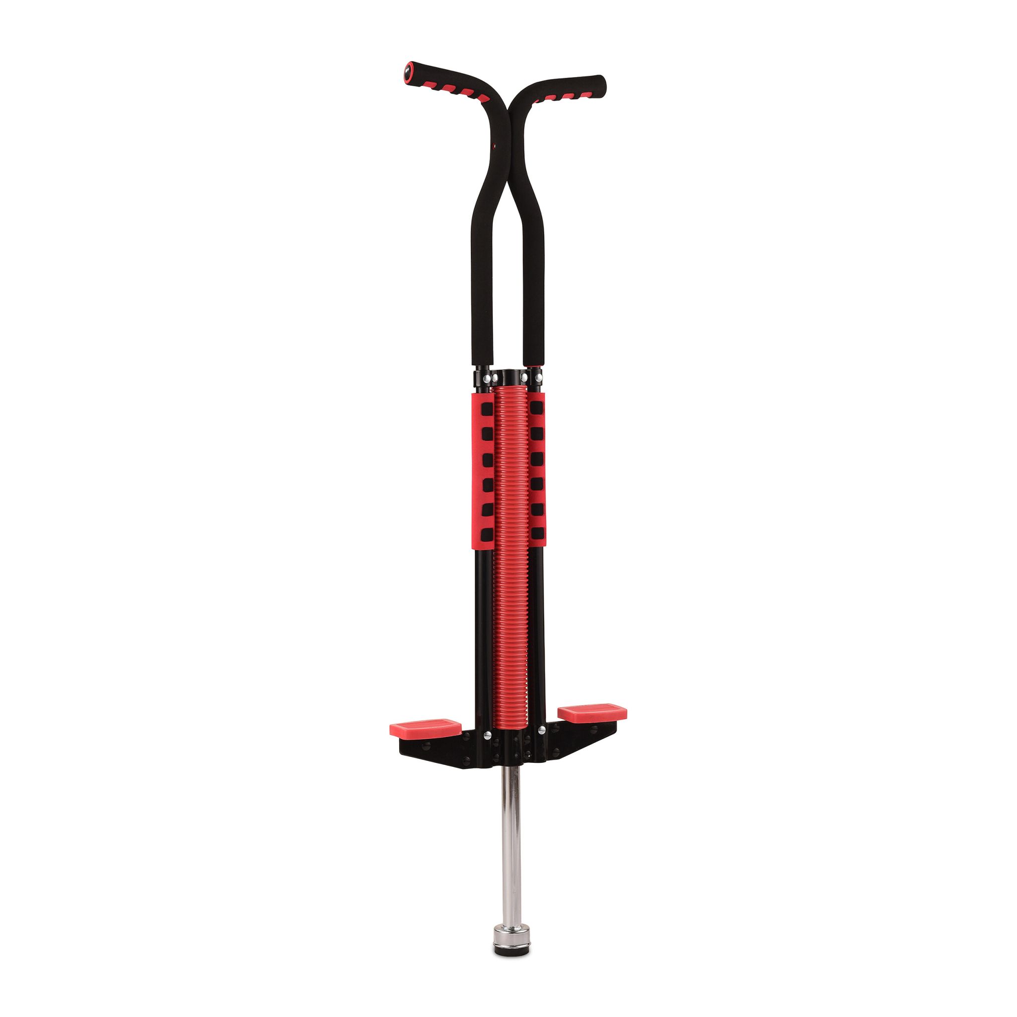 Pogo Stick für Kinder bis 60 kg Rot-Schwarz-Silber