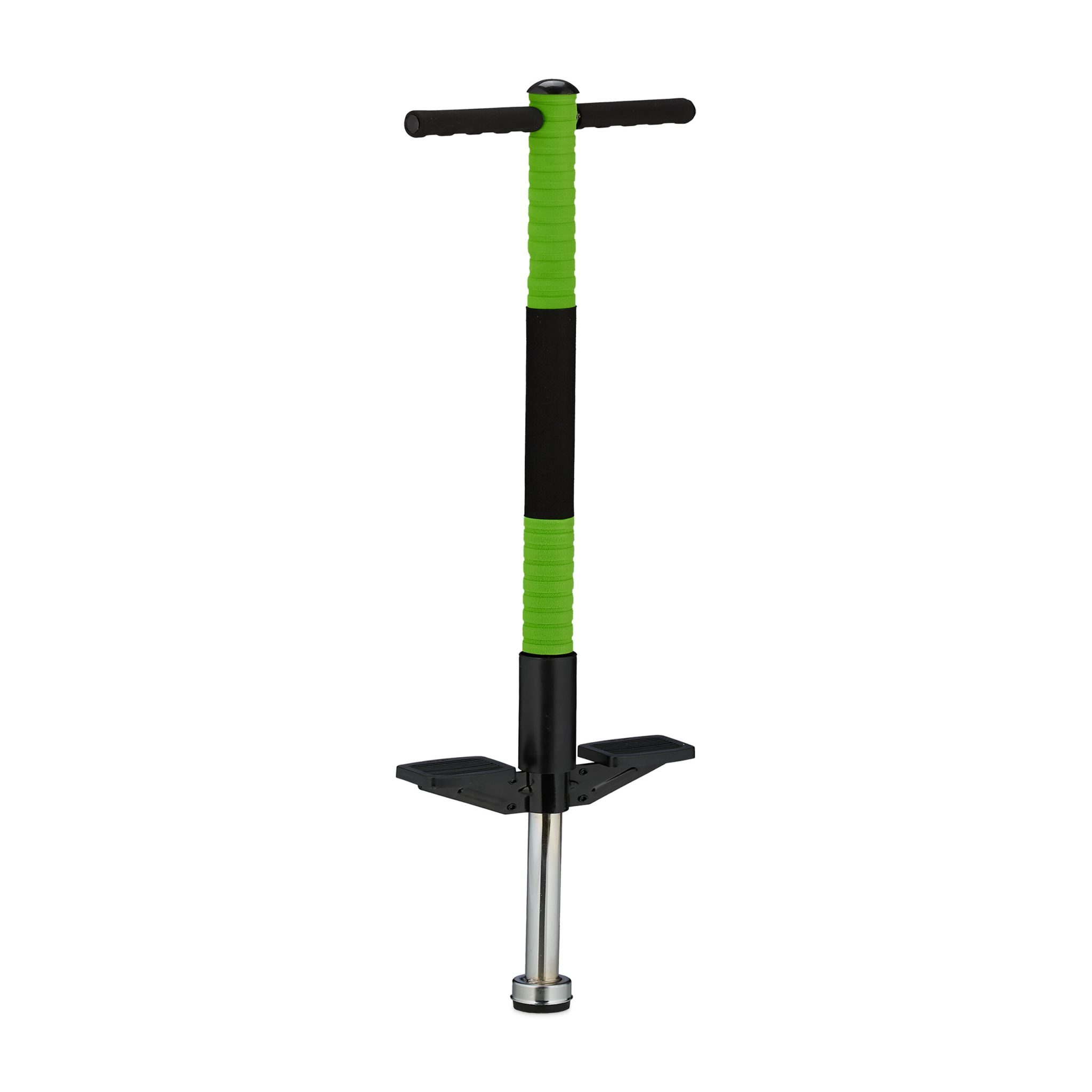 Pogo Stick für Kinder bis 35 kg Grün-Schwarz-Silber