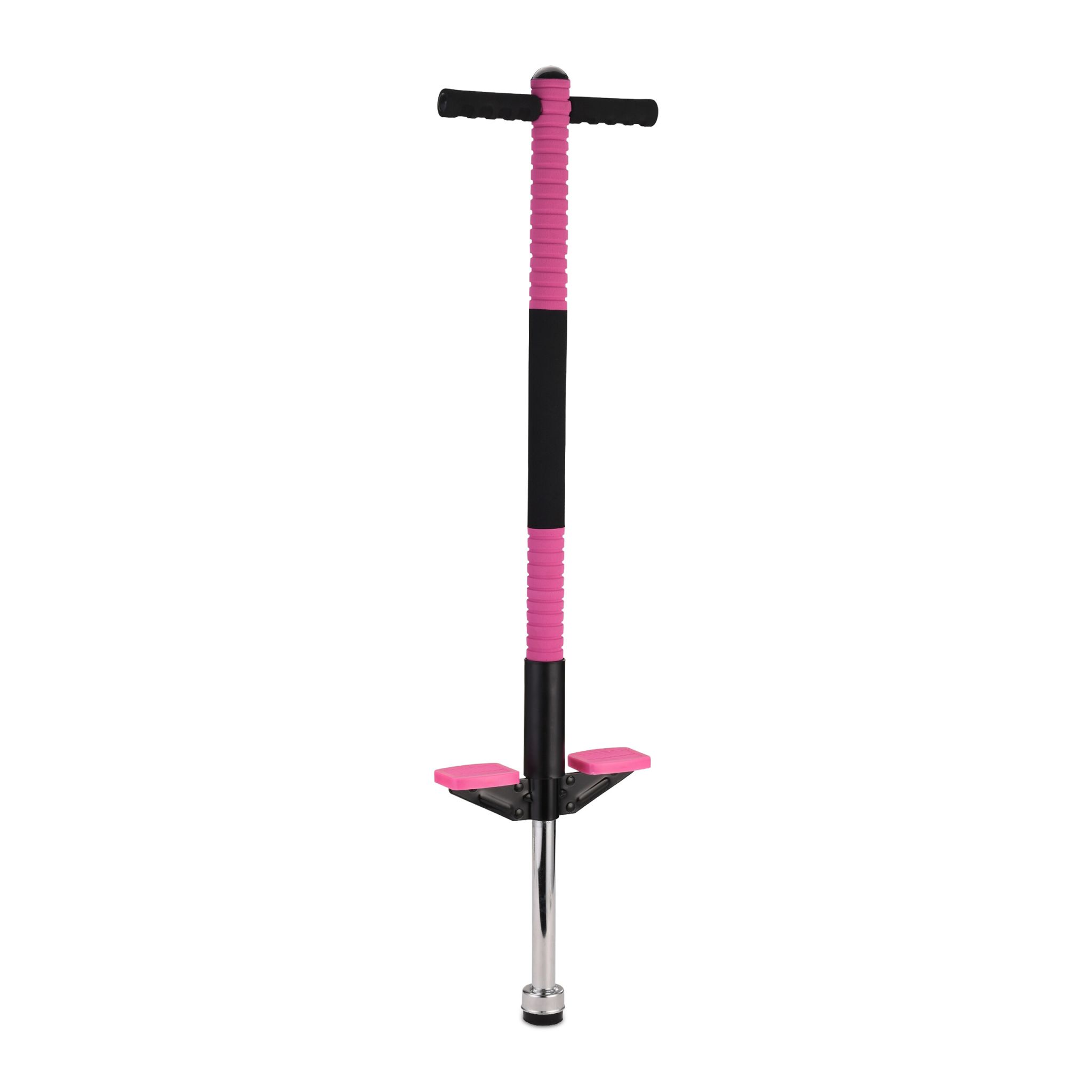 Pogo Stick für Kinder bis 35 kg Pink-Schwarz-Silber