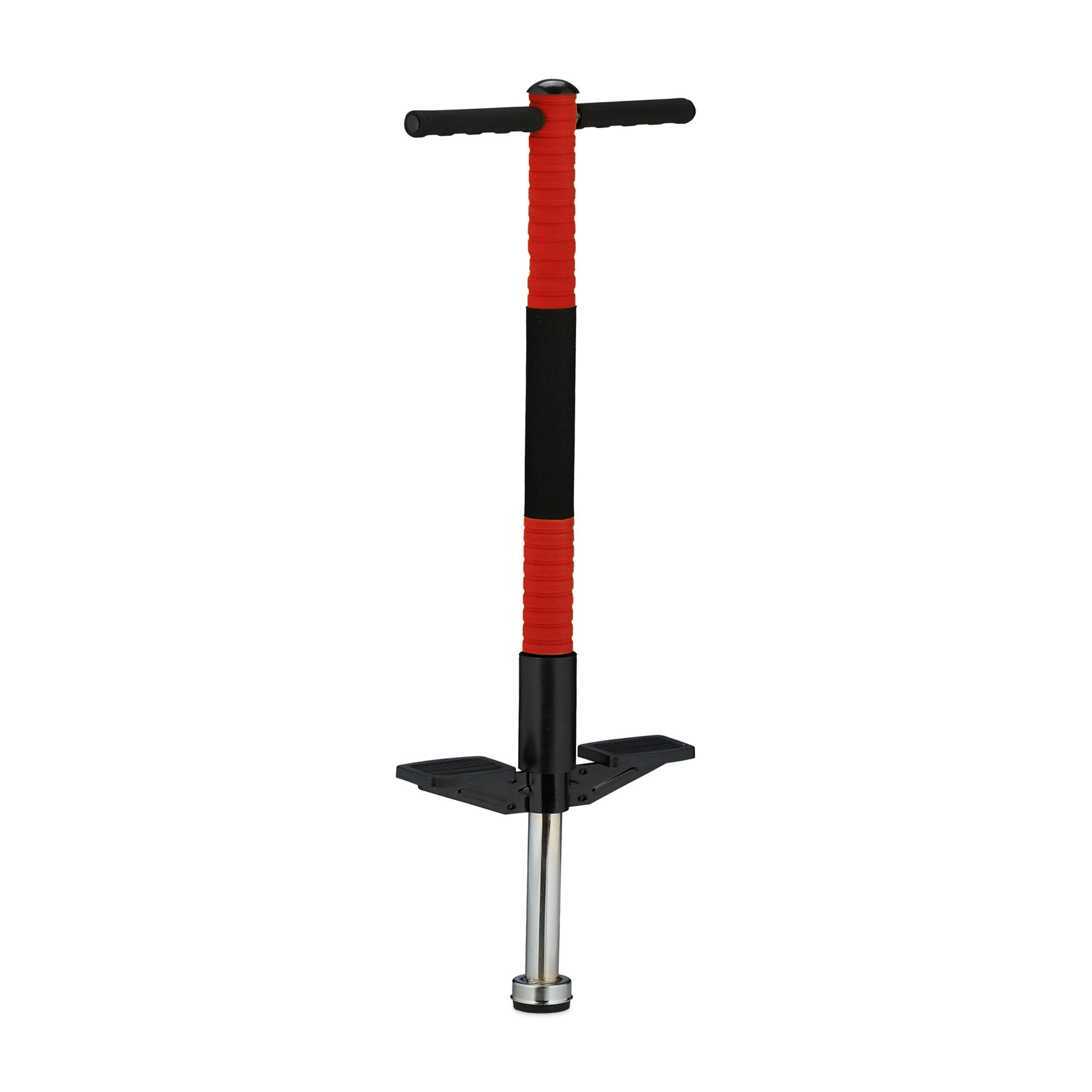 Pogo Stick für Kinder bis 35 kg Rot-Schwarz-Silber
