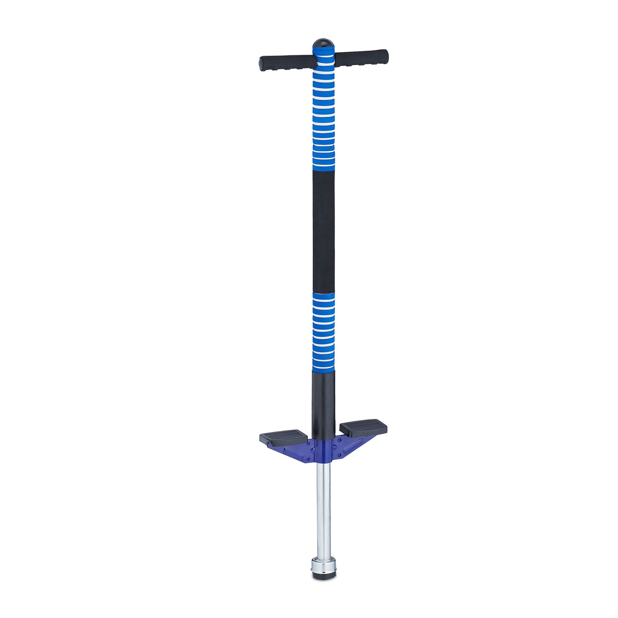 Pogo Stick für Kinder bis 35 kg Blau-Schwarz-Silber