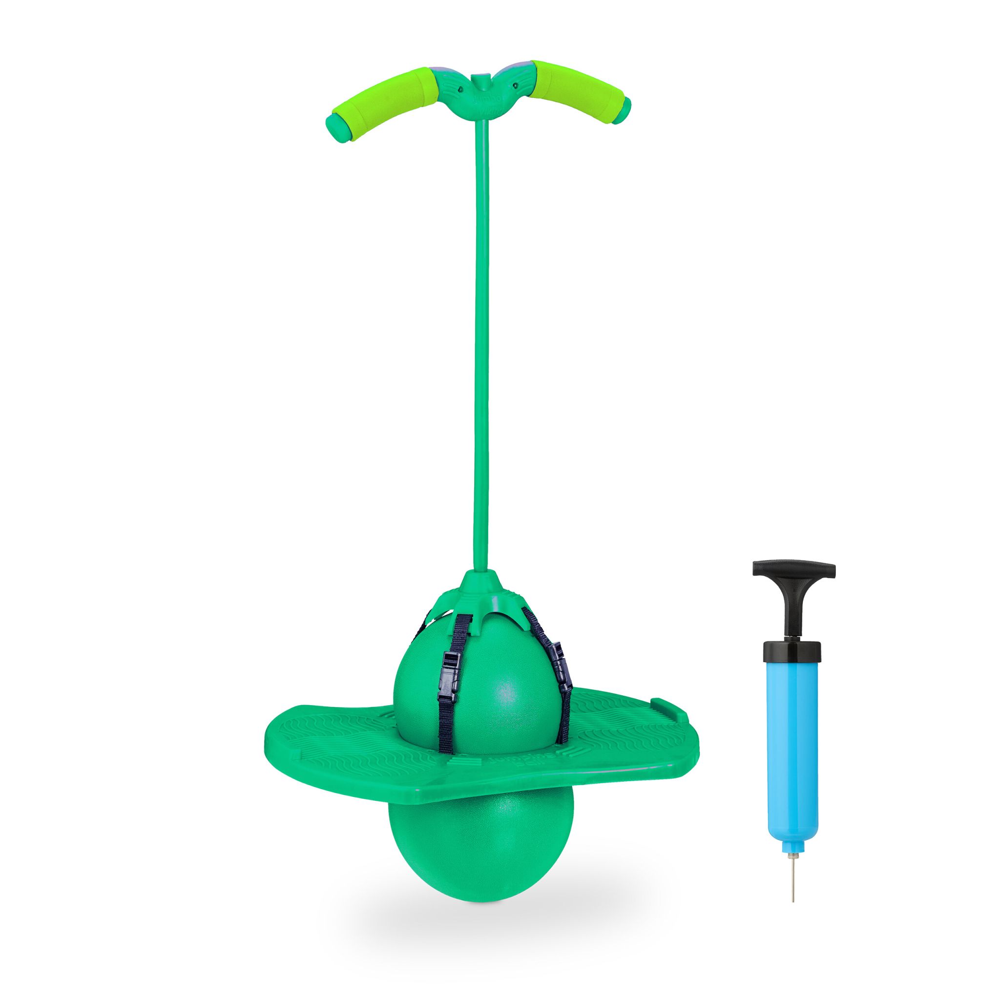 Pogo Ball mit Griffen für Kinder Grün-Schwarz