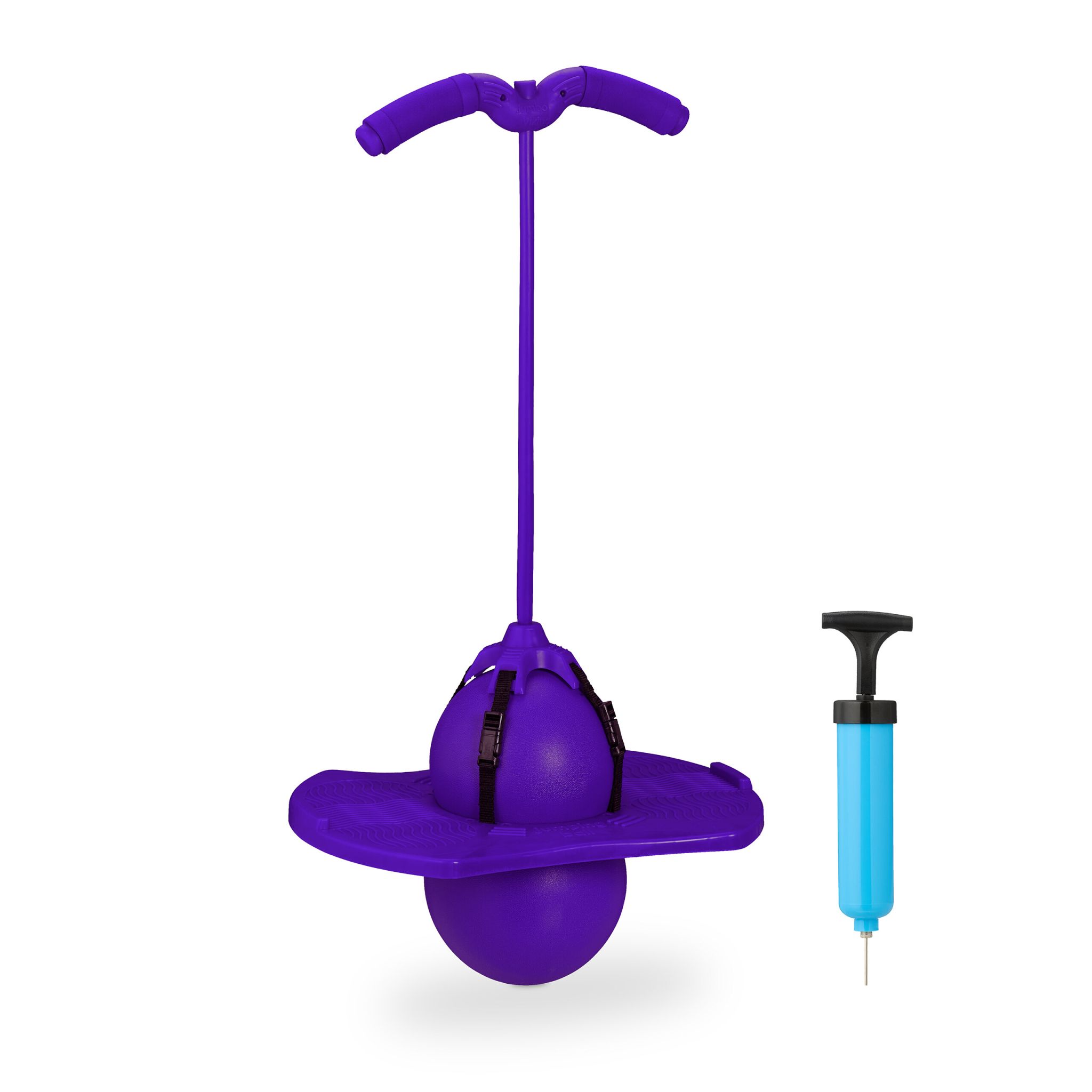 Pogo Ball mit Griffen für Kinder Lila-Schwarz