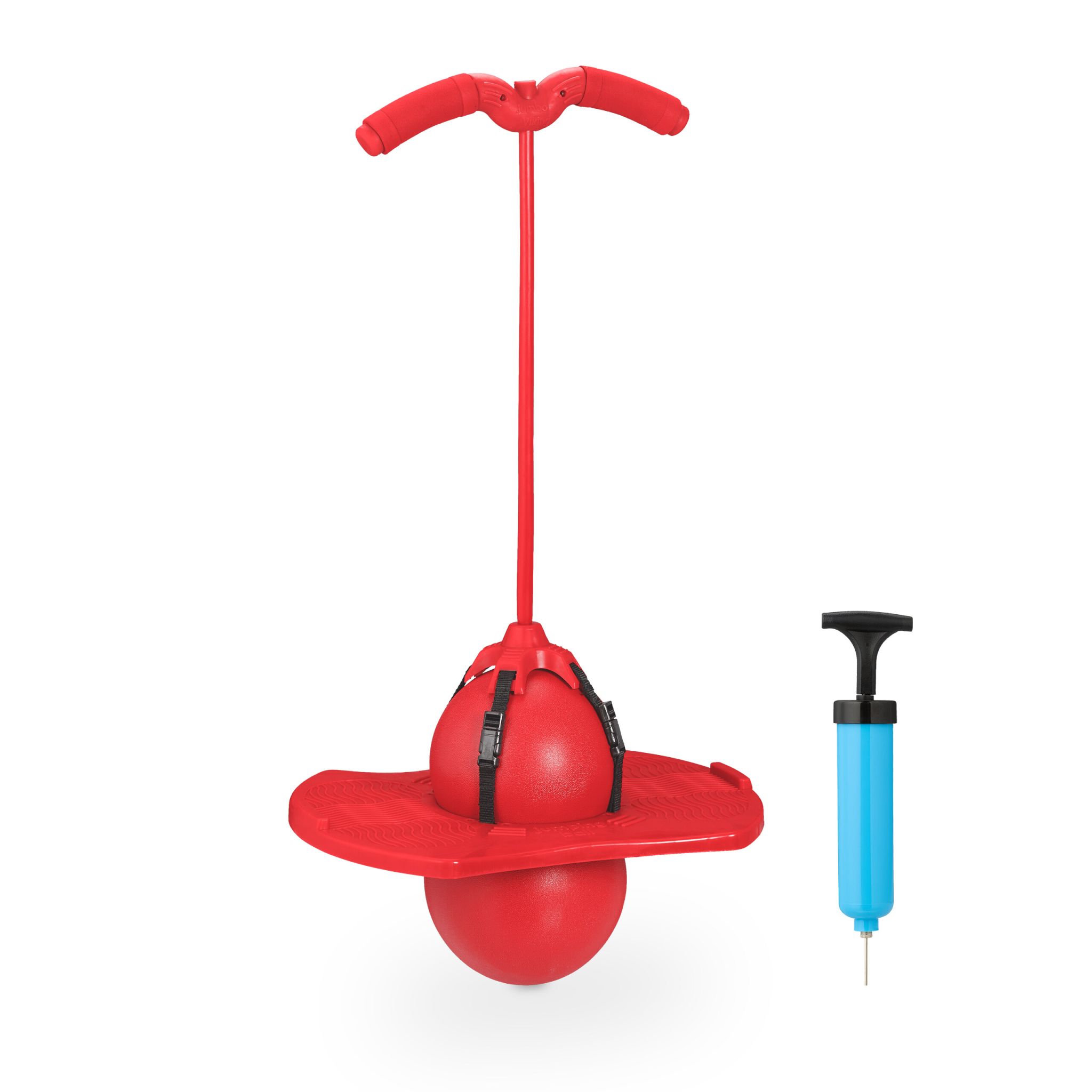 Pogo Ball mit Griffen für Kinder Rot-Schwarz