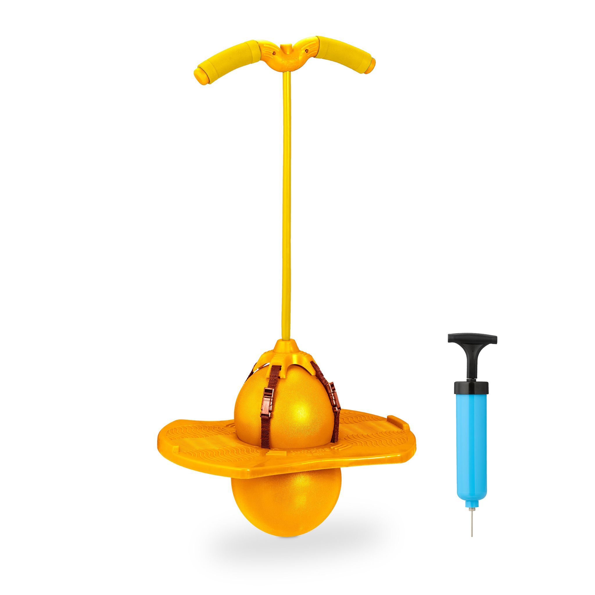 Pogo Ball mit Griffen für Kinder Gelb-Schwarz