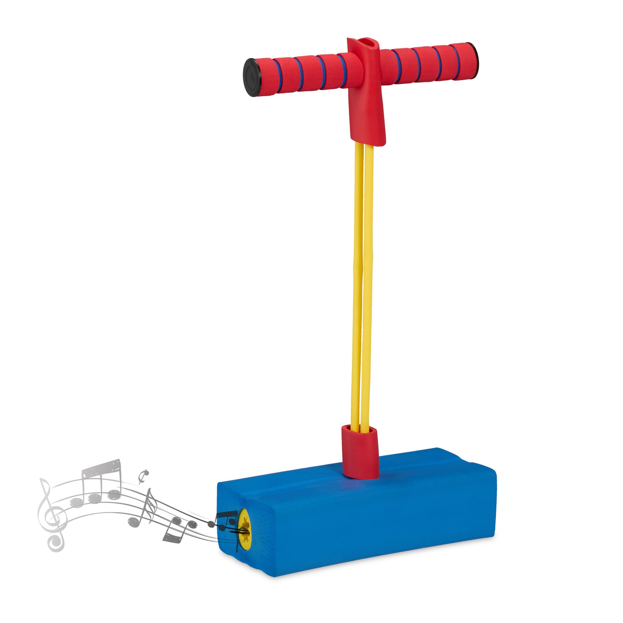 Schaumstoff Pogo Jumper für Kinder Blau-Gelb-Rot