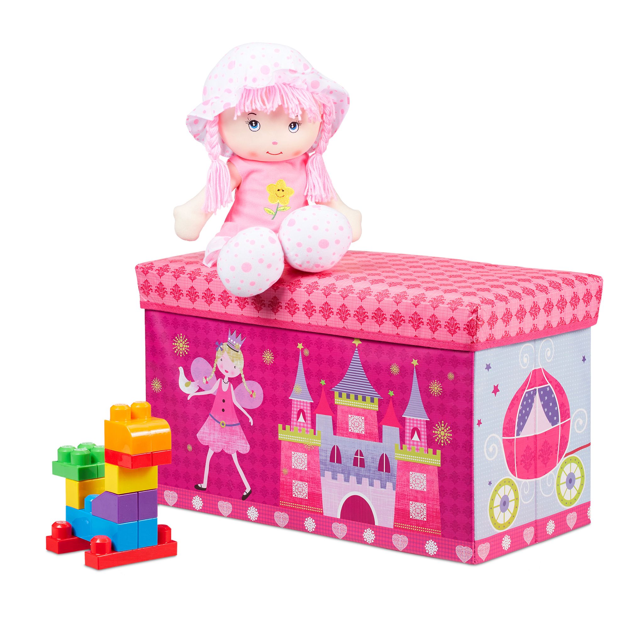 Sitzbox für Kinder Pink-Rosa