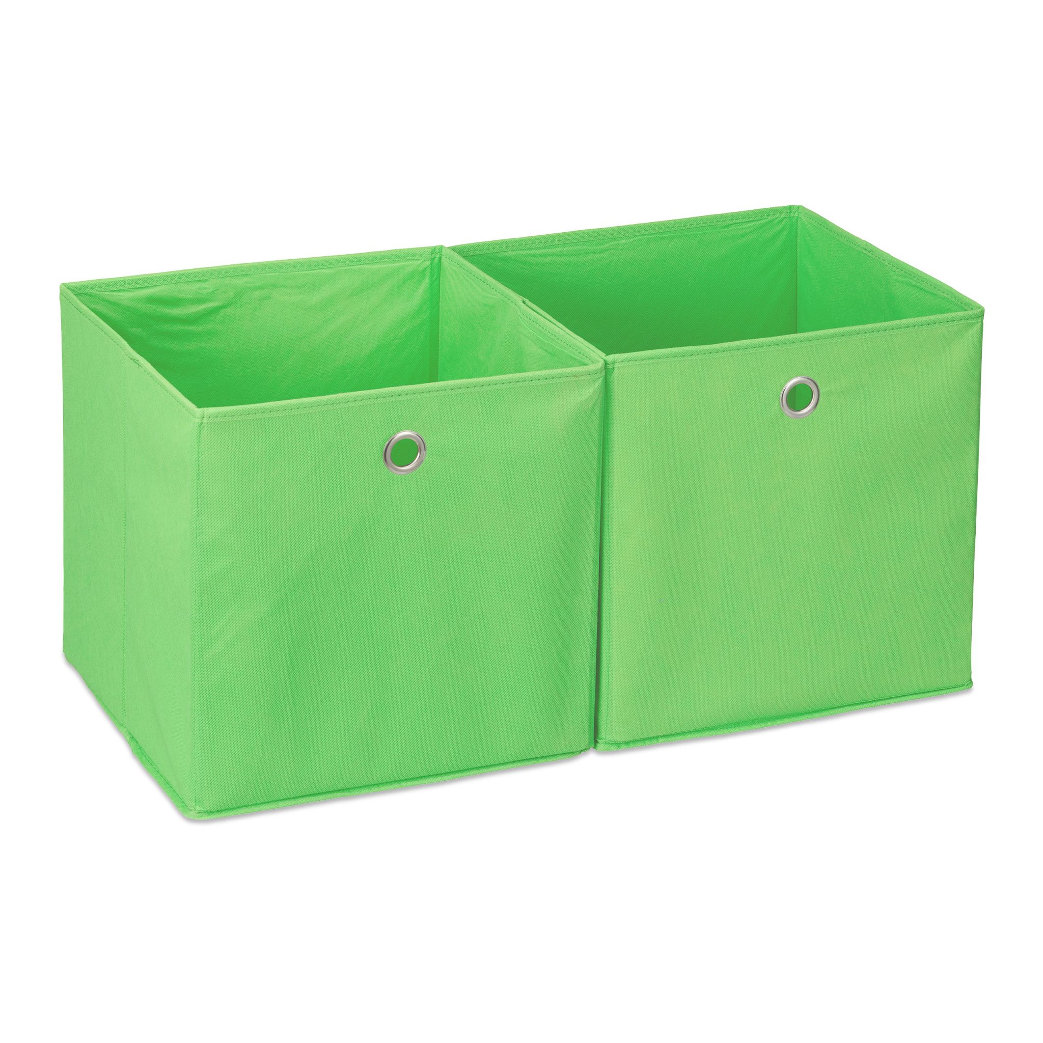 Aufbewahrungsbox Stoff 2er-Set Grün