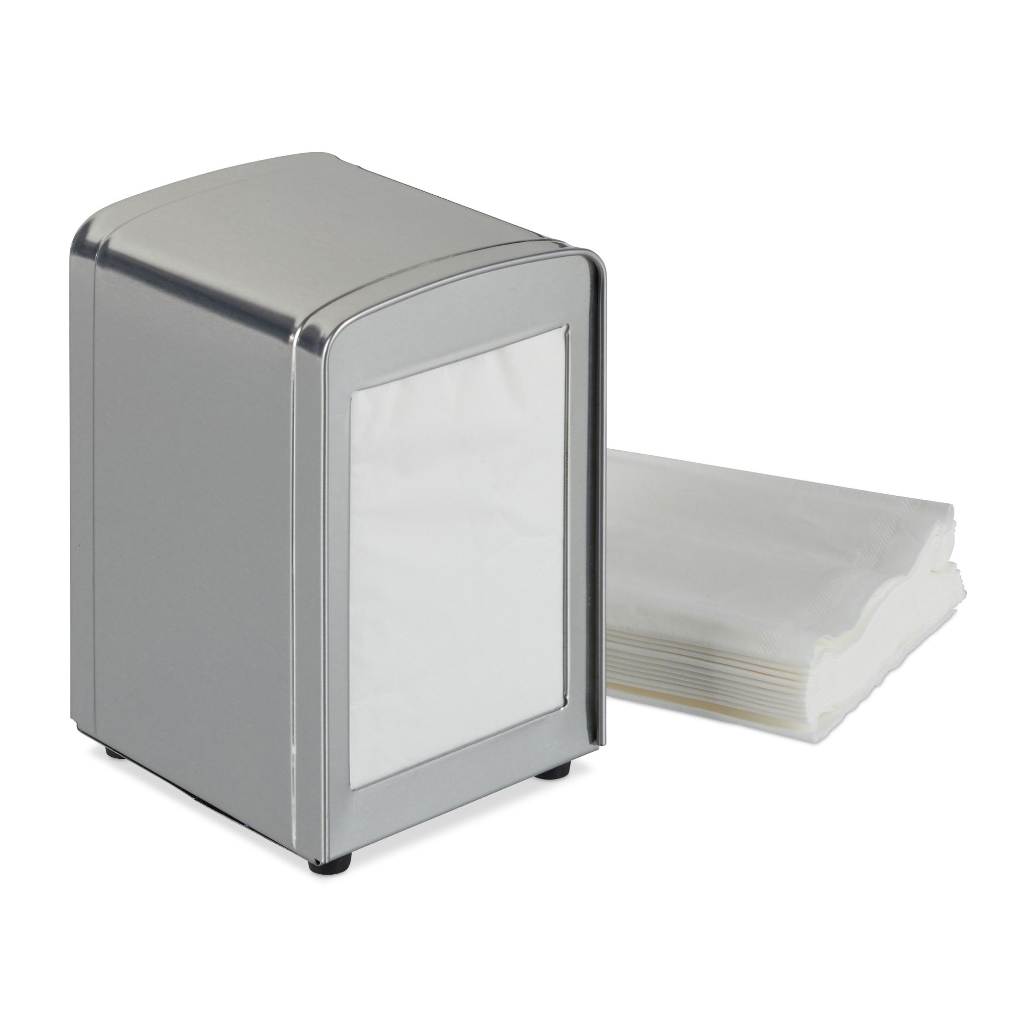 Serviettenspender Retro Silber