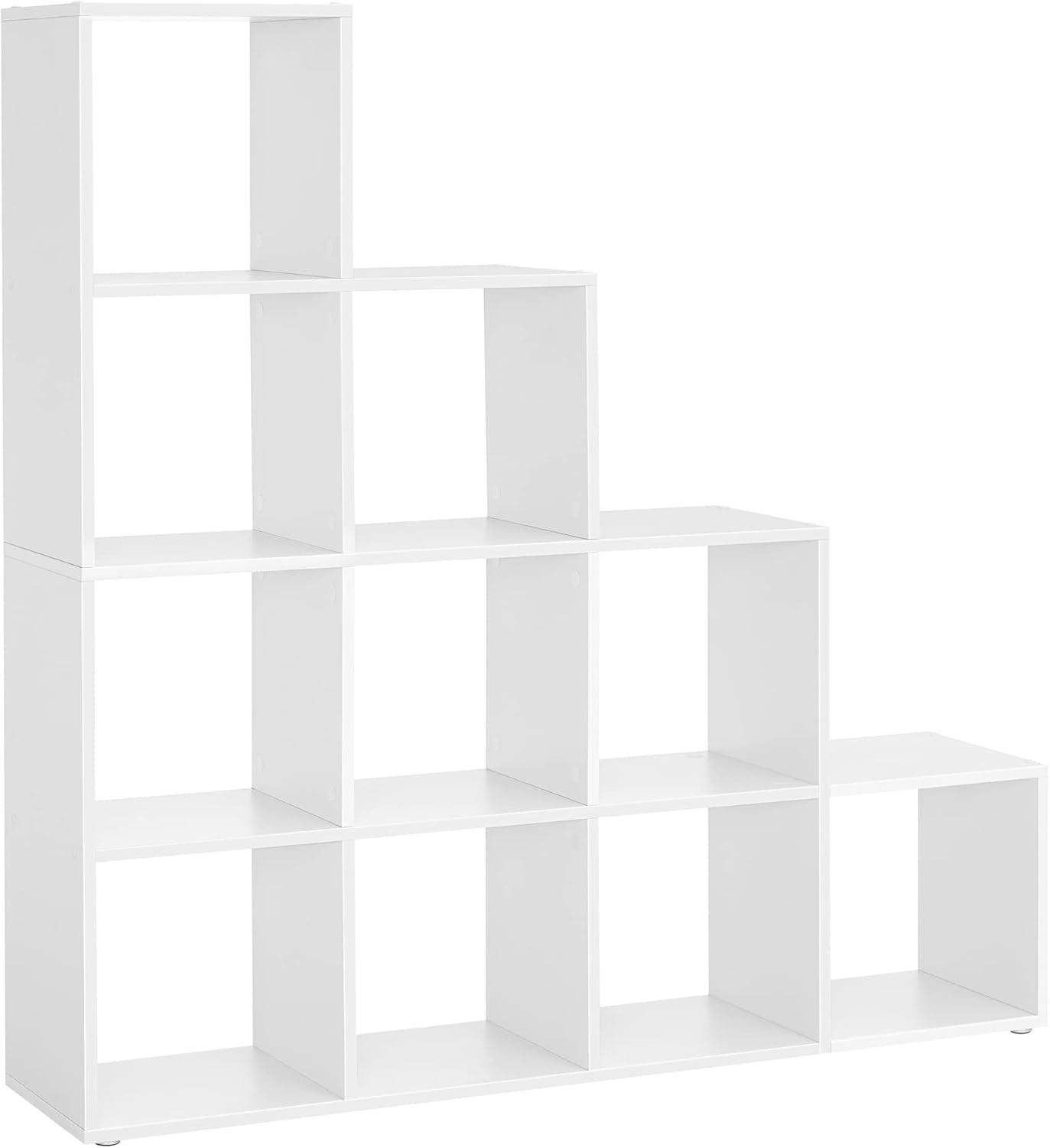 Bücherregal Stufenregal Ordnungssystem Wohnzimmer Wolkenweiss