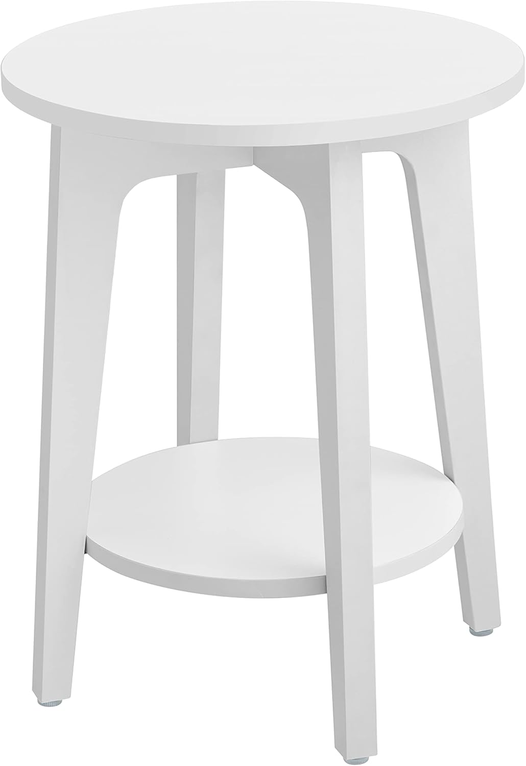 Beistelltisch moderner Stil mit Ablage Weiss