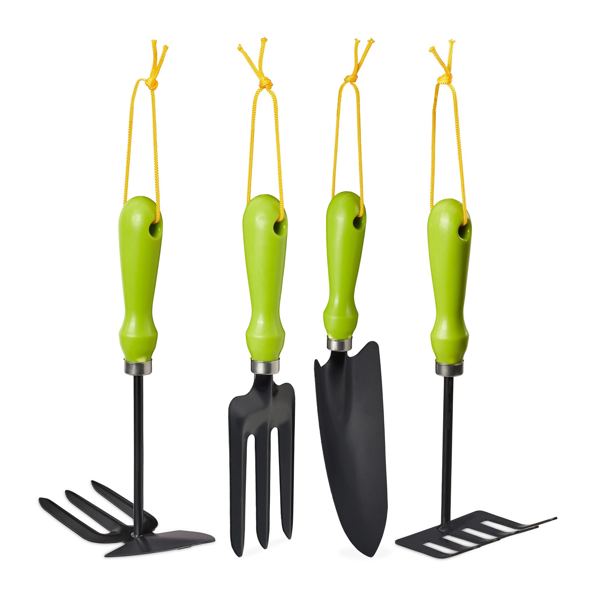 Gartenwerkzeug Set 4-teilig Grün-Schwarz