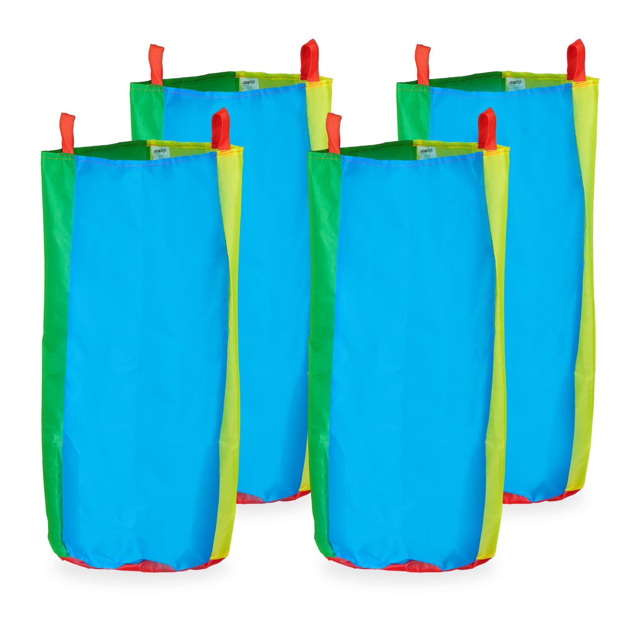 Hüpfsäcke für Kinder 4er-Set Blau-Grün-Rot