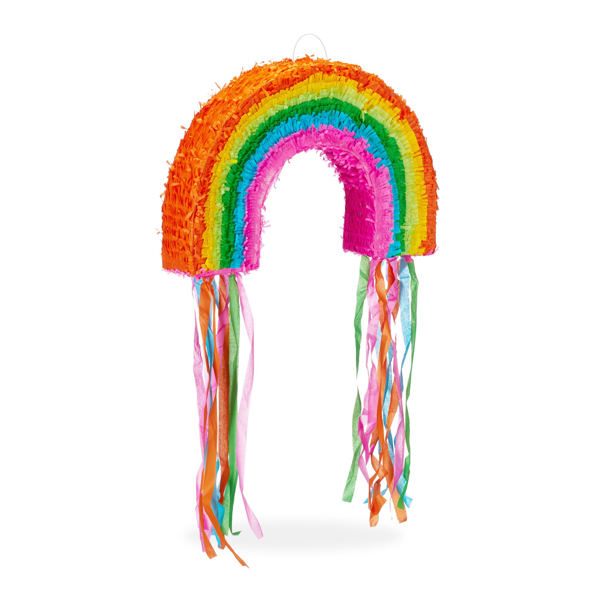 Pinata Regenbogen Grün-Orange-Pink