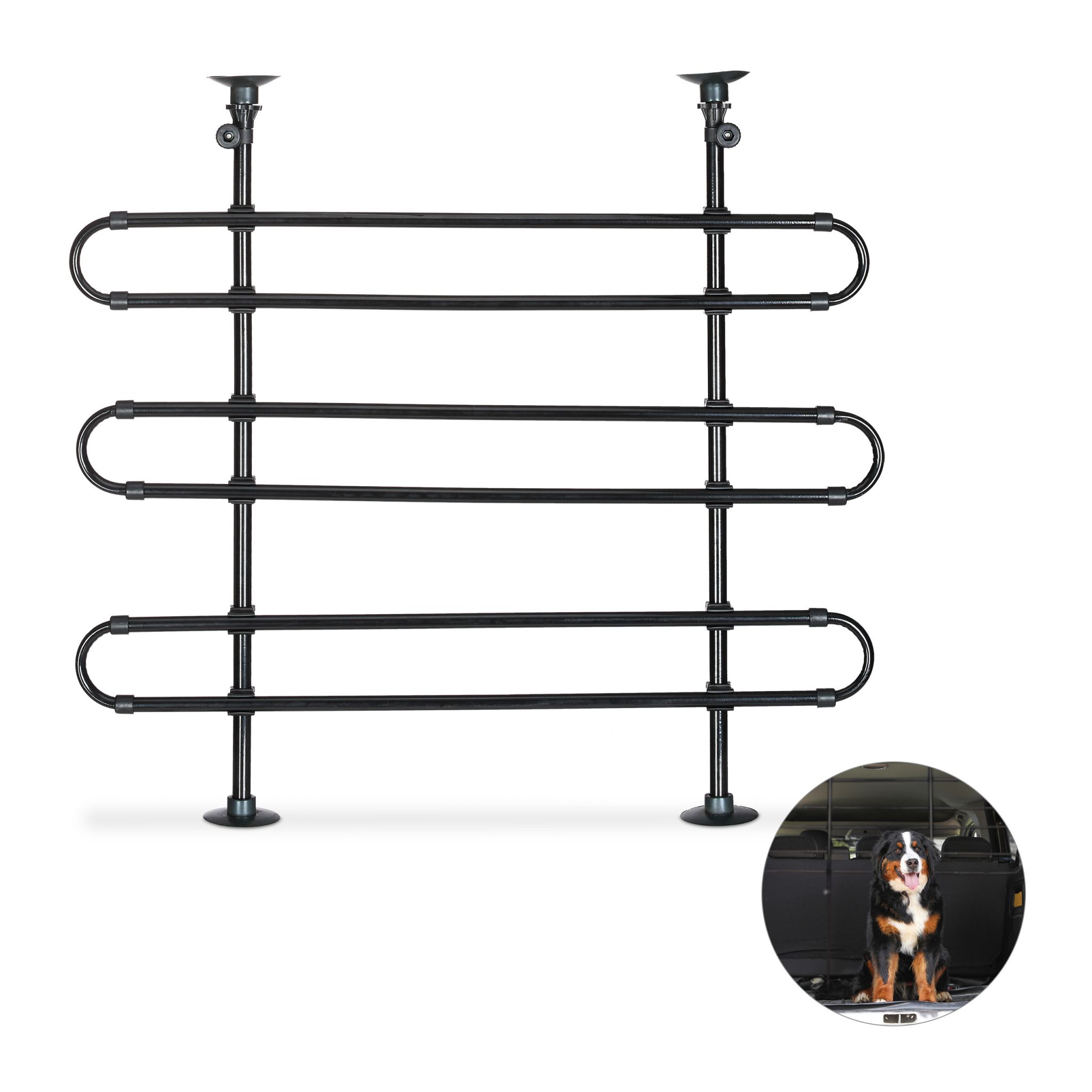 Hundegitter Auto Schwarz