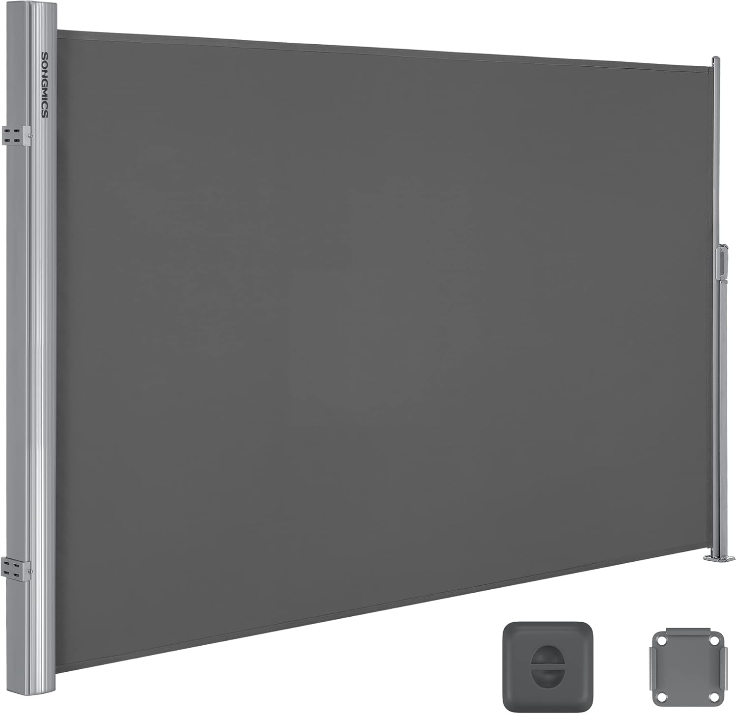 Seitenmarkise ausziehbar 200x400cm anthrazit Alu