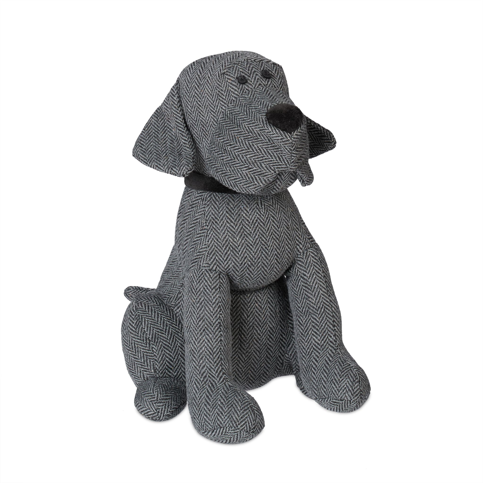 Türstopper Hund Schwarz-Grau