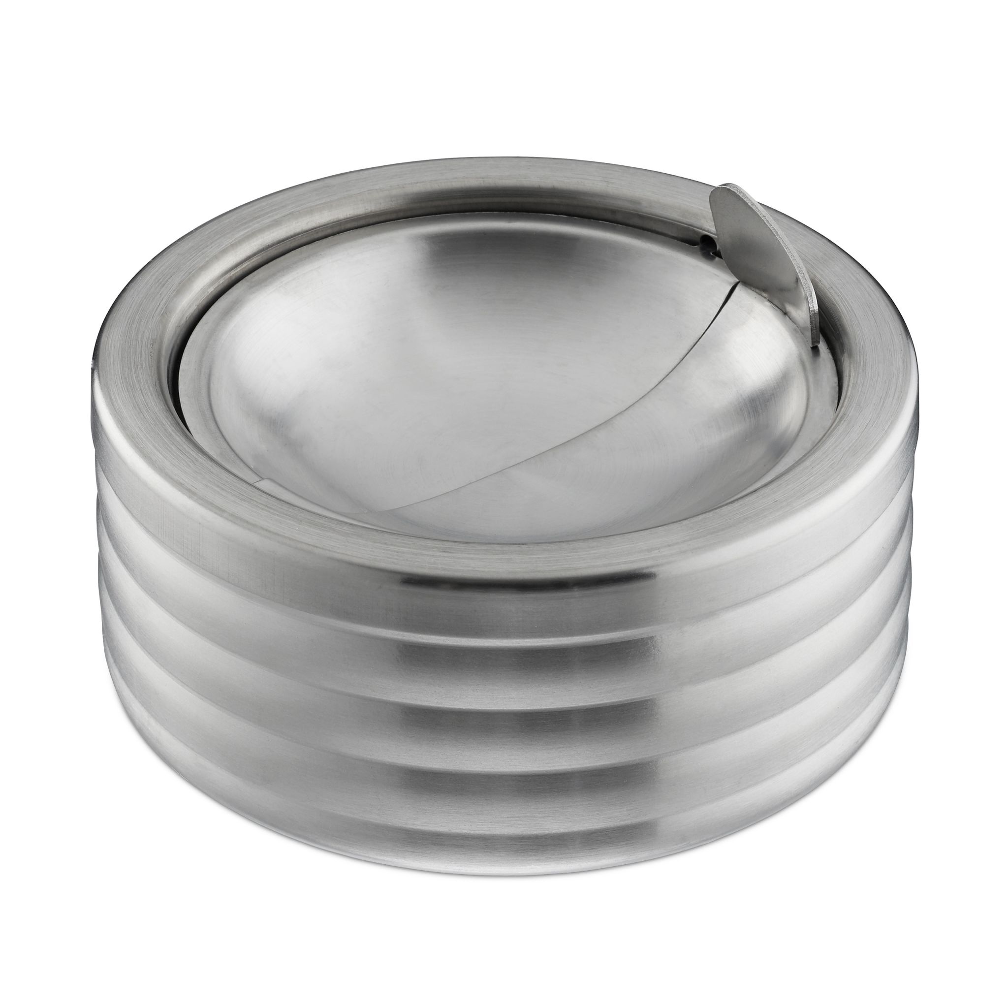 Windaschenbecher mit Deckel Silber