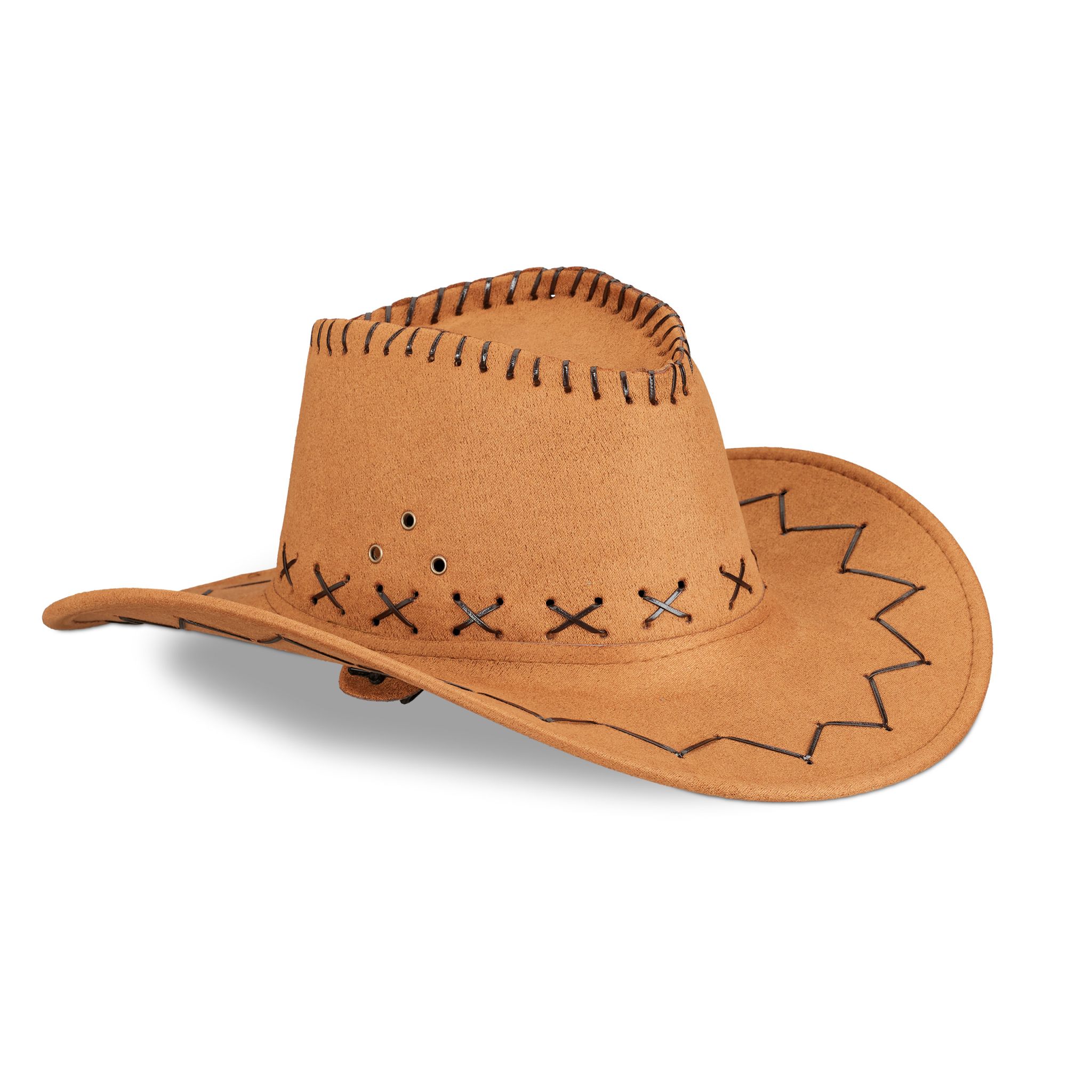 Cowboyhut Hellbraun-Schwarz