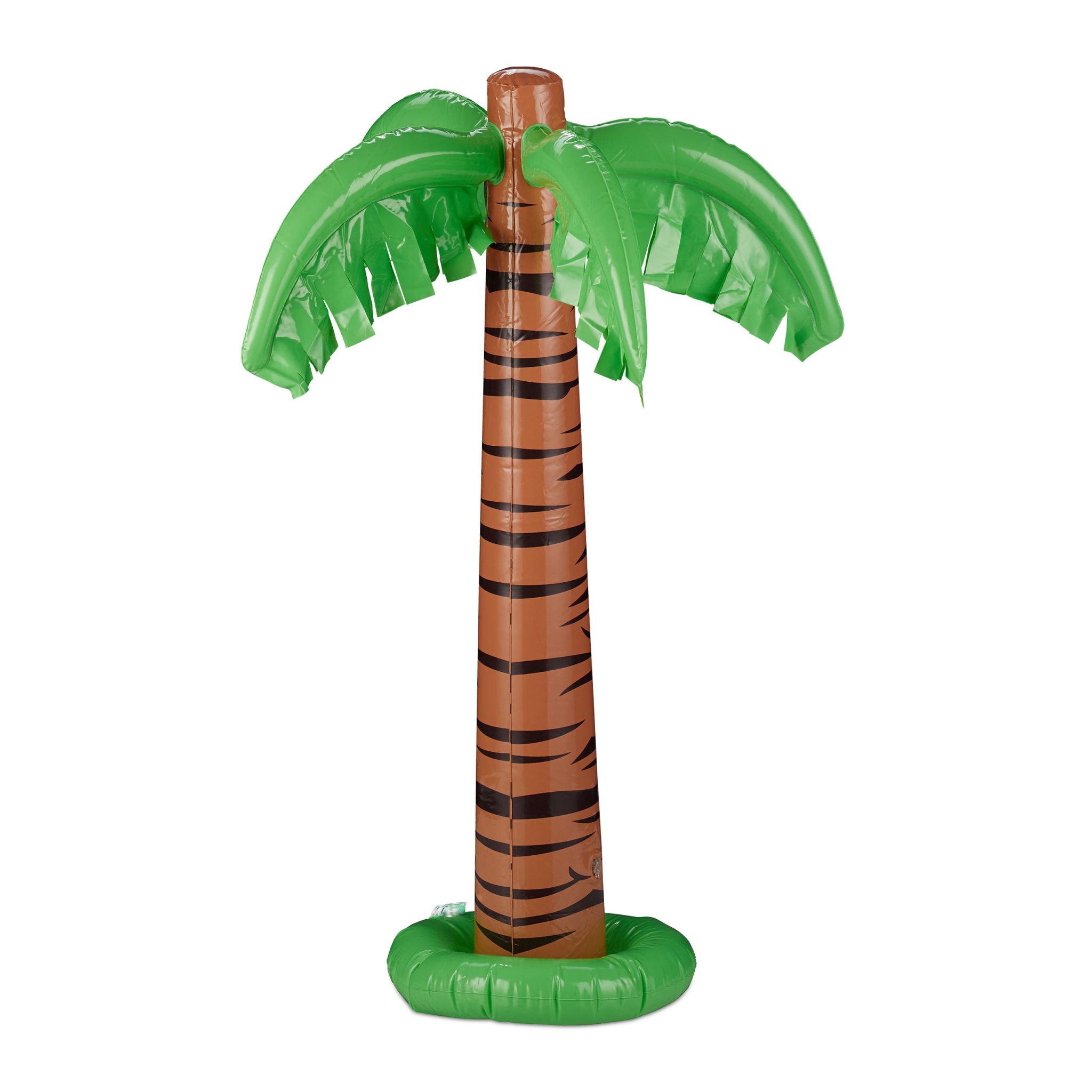 Aufblasbare Palme XL Braun-Grün-Schwarz