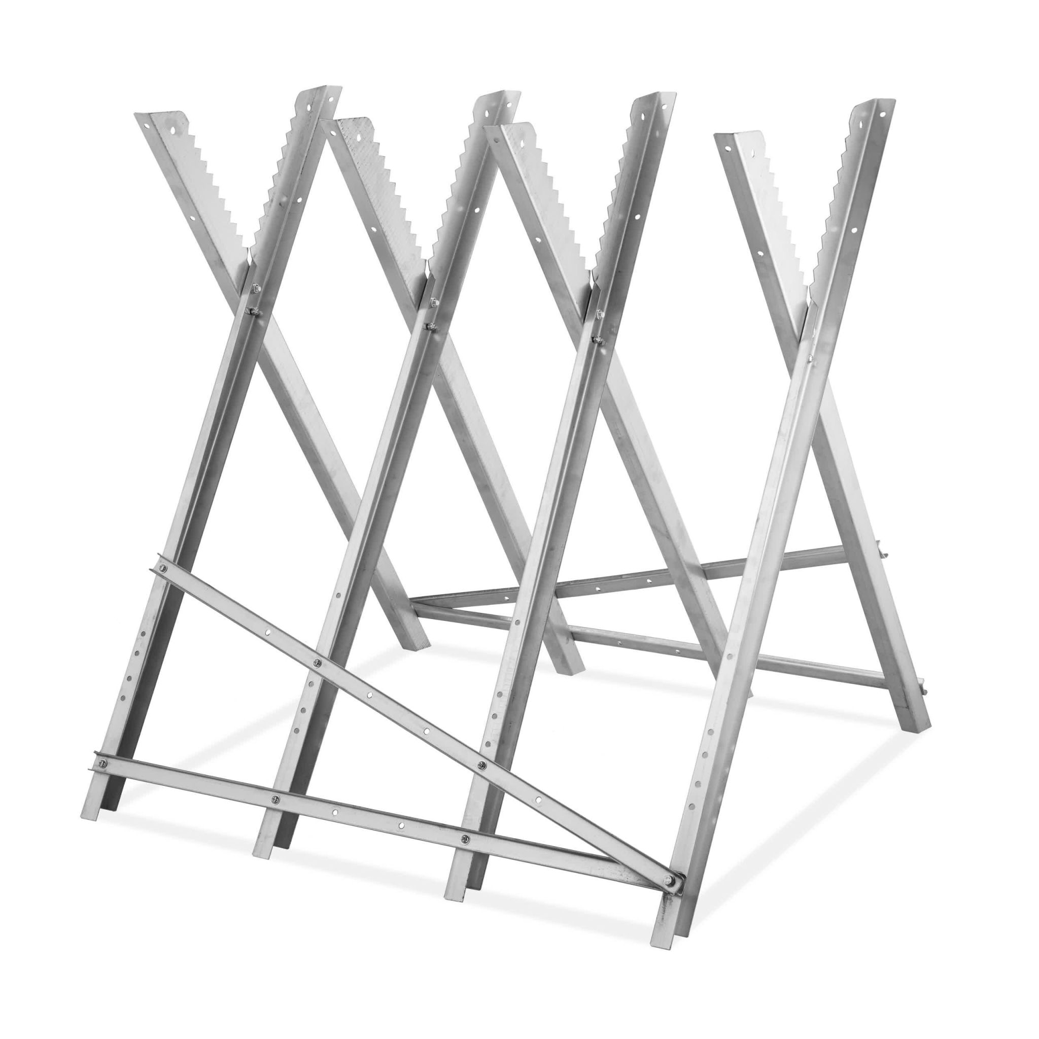 Sägebock Stahl bis 150 kg Silber