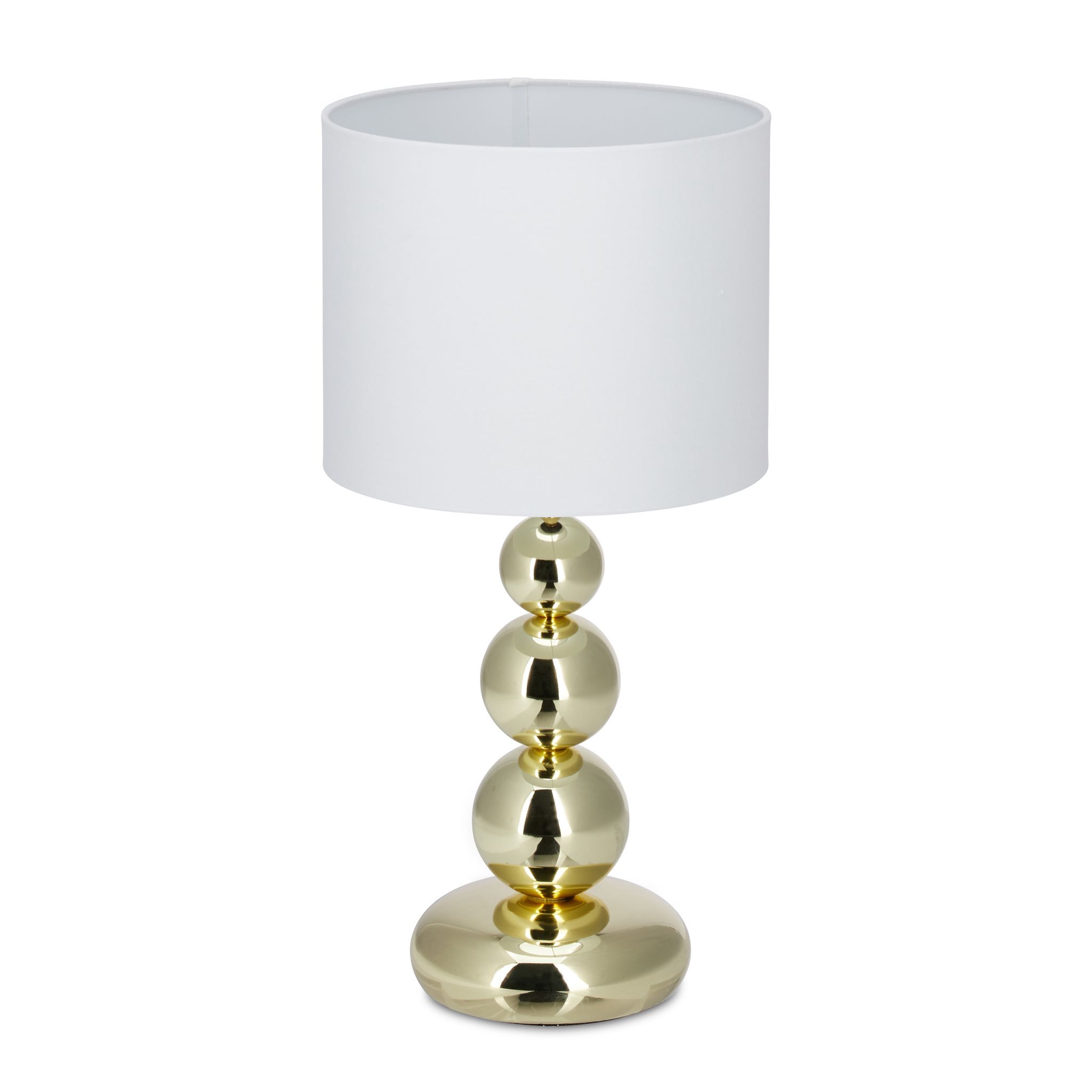 Tischlampe Gold Weiss-Gold-Schwarz