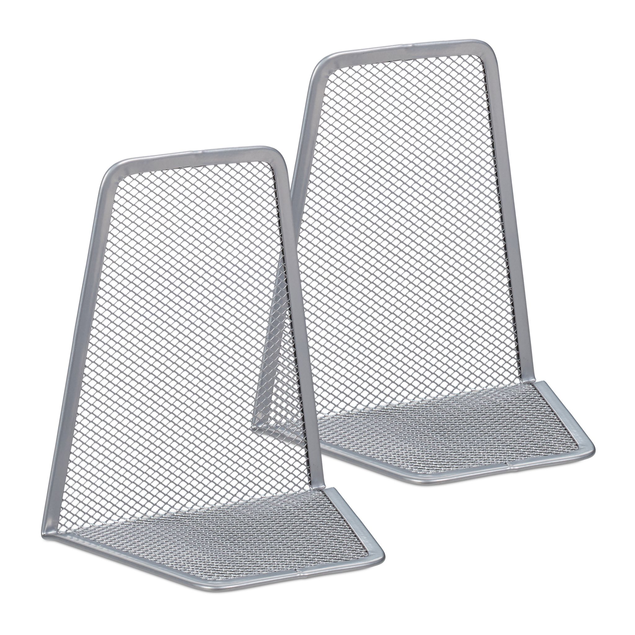 Buchstützen 2er-Set Silber