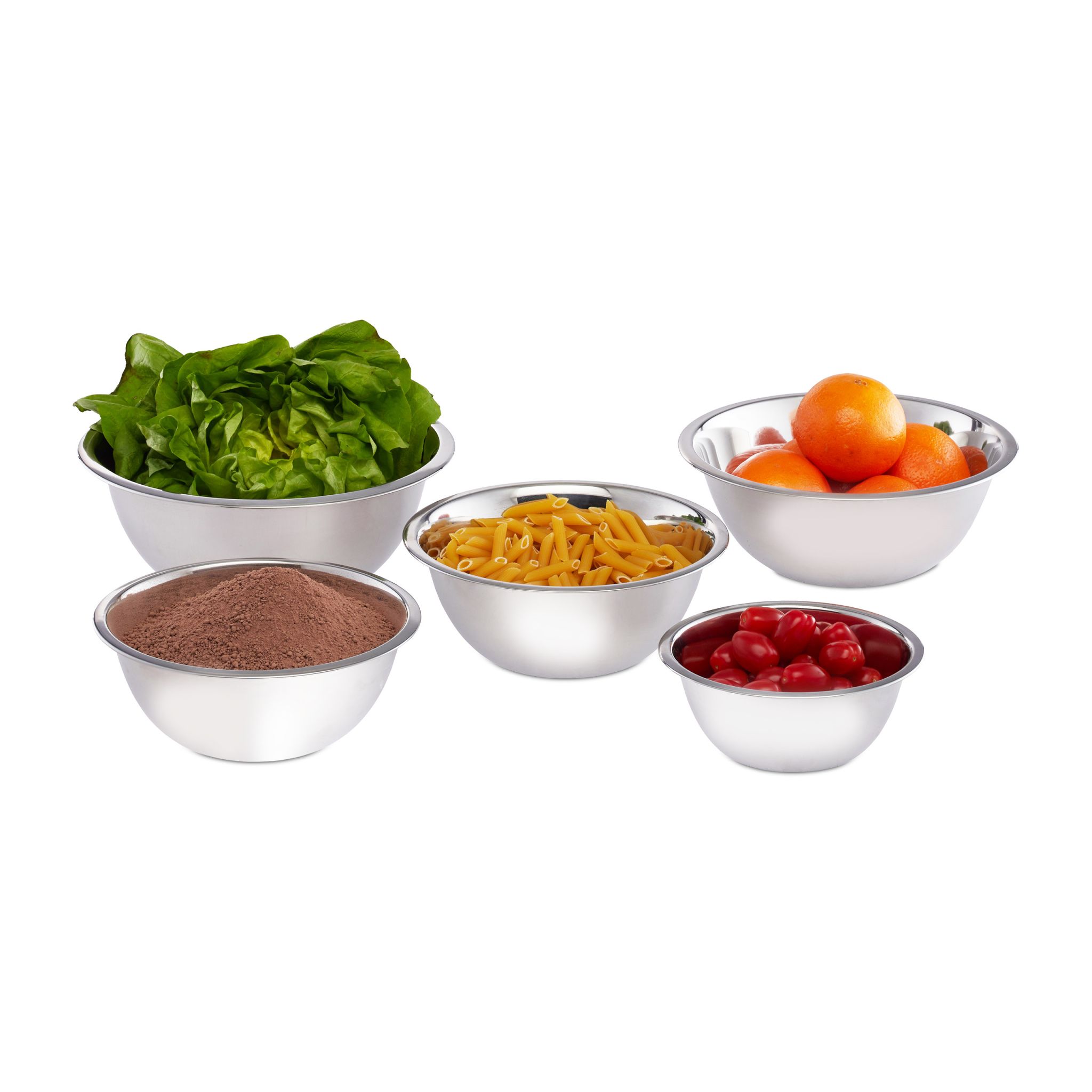 Rührschüssel Set 5-teilig Silber