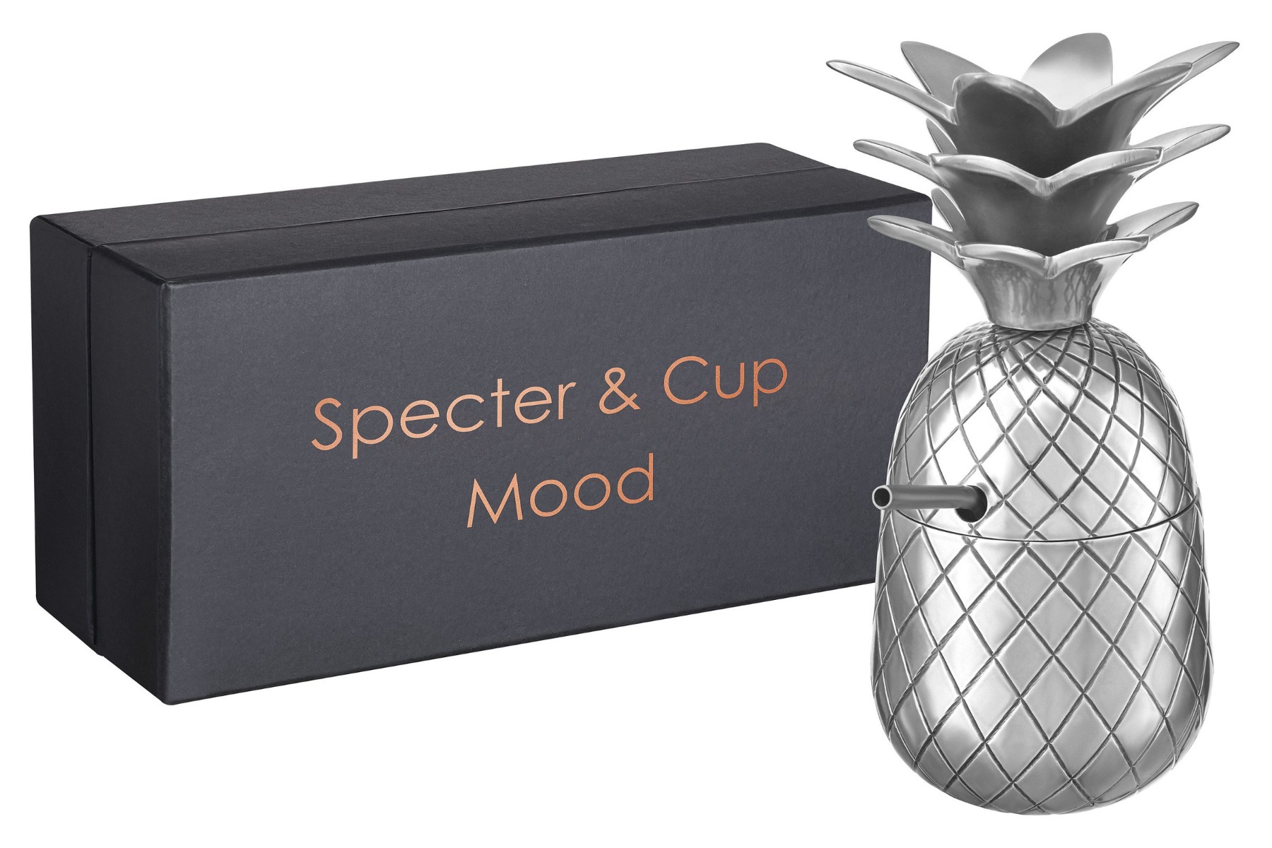 Ananas Cocktail Becher Mood Silber