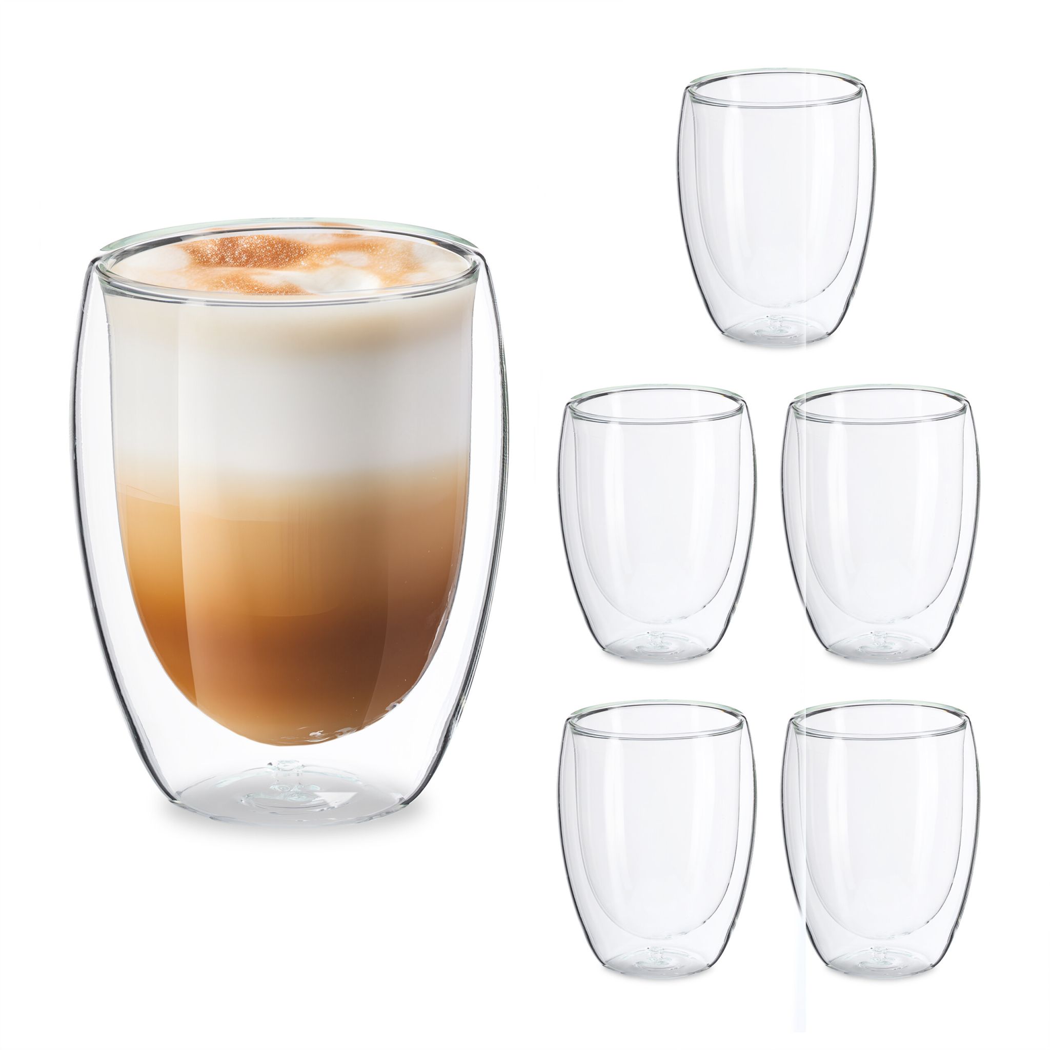 Latte Macchiato Gläser 350ml Transparent