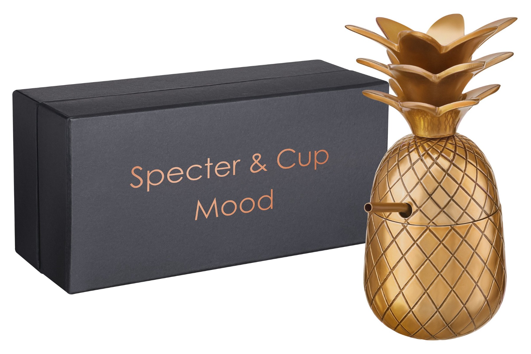 Ananas Cocktail Becher Mood Gold