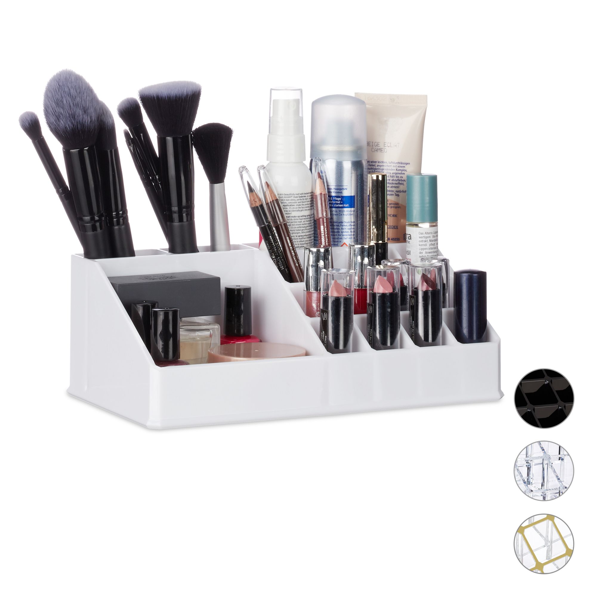 Kosmetikorganizer Acryl Weiss