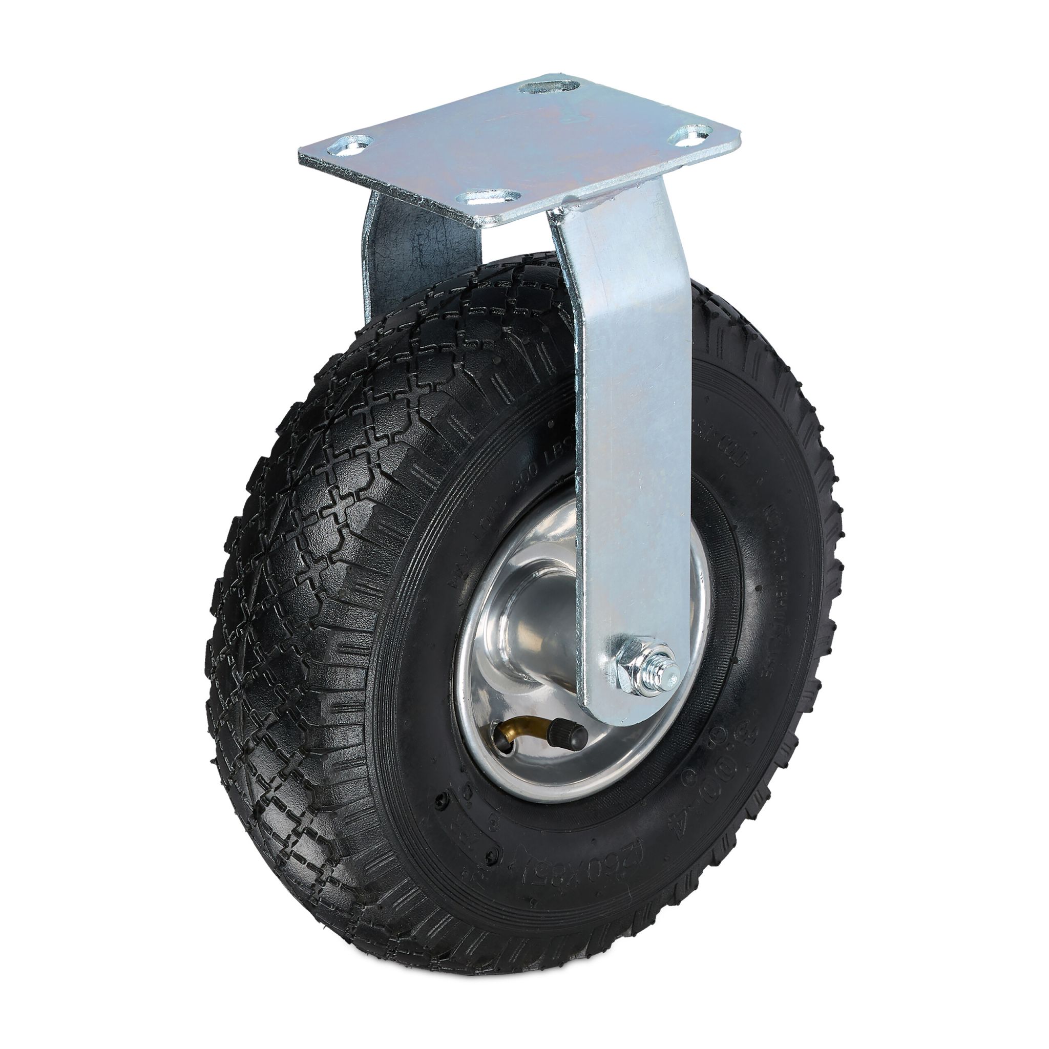 Bockrolle 3.00-4 Schwarz-Silber