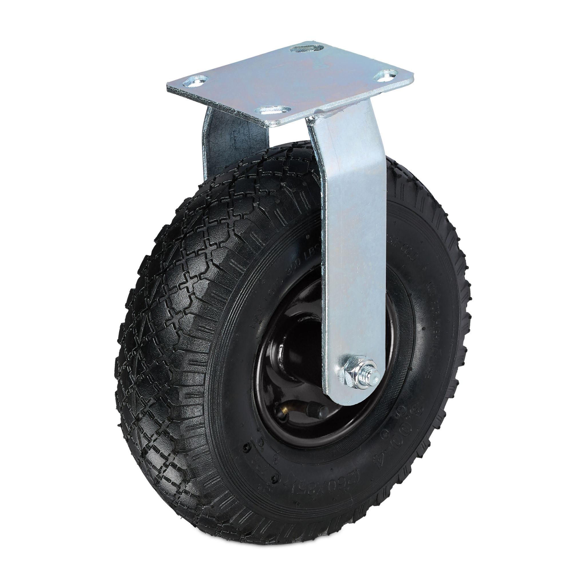 Bockrolle 3.00-4 Schwarz-Silber
