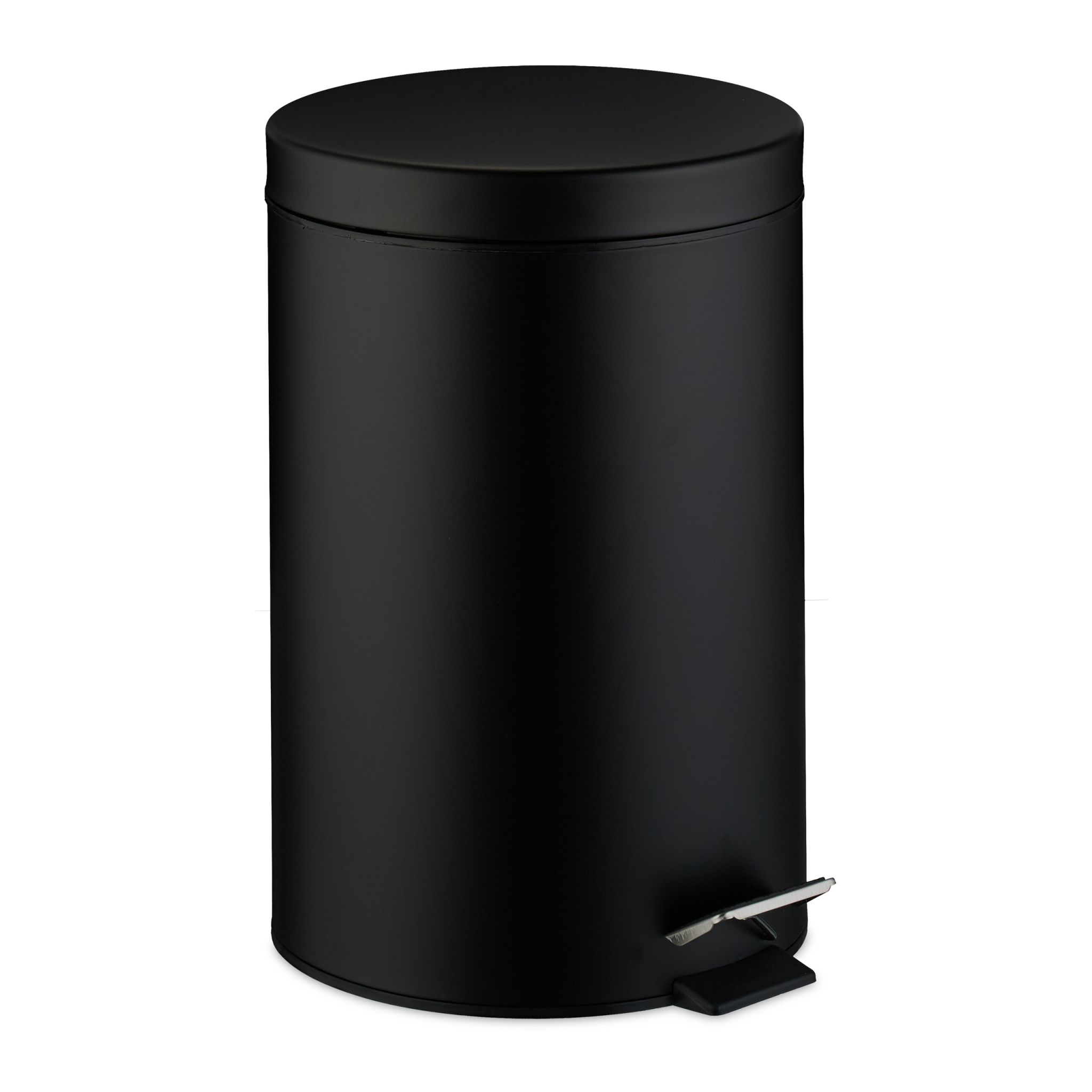 Runder Mülleimer Küche 20L Schwarz