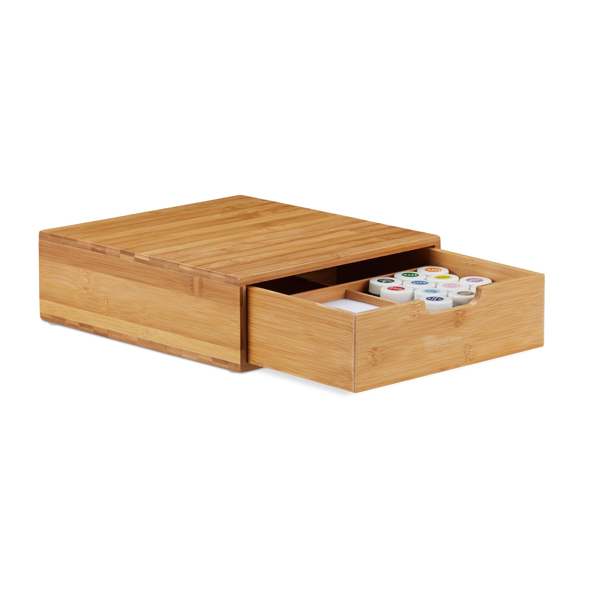 Schubladenbox Bambus Hellbraun