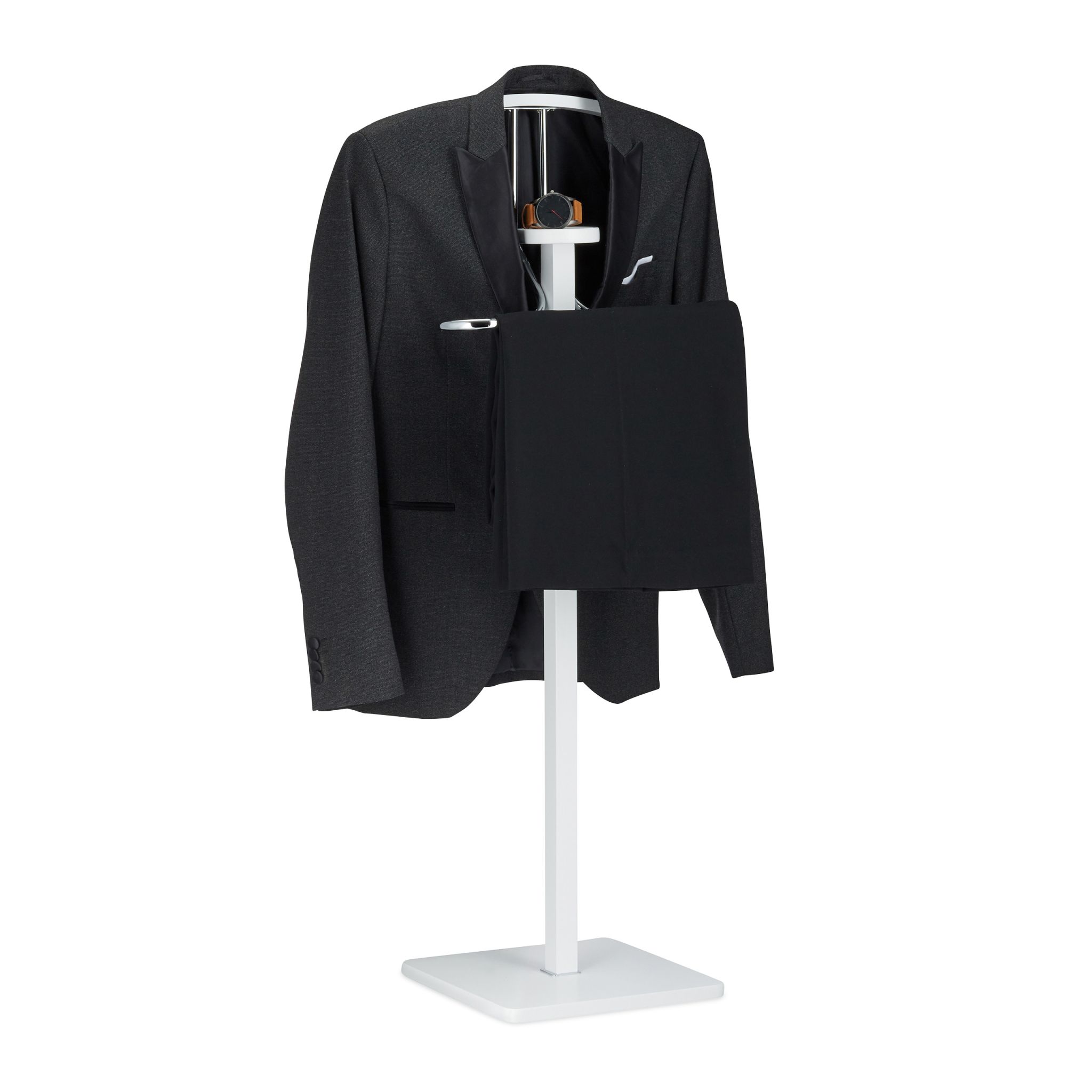 Stummer Diener Weiss-Silber