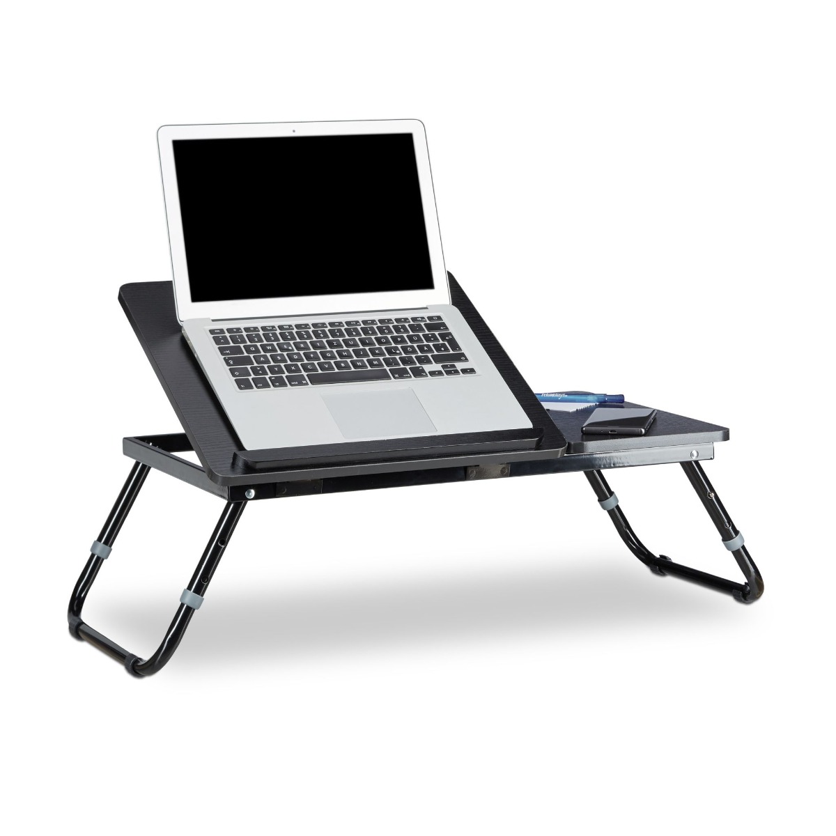 Laptoptisch fürs Bett schwarz Schwarz