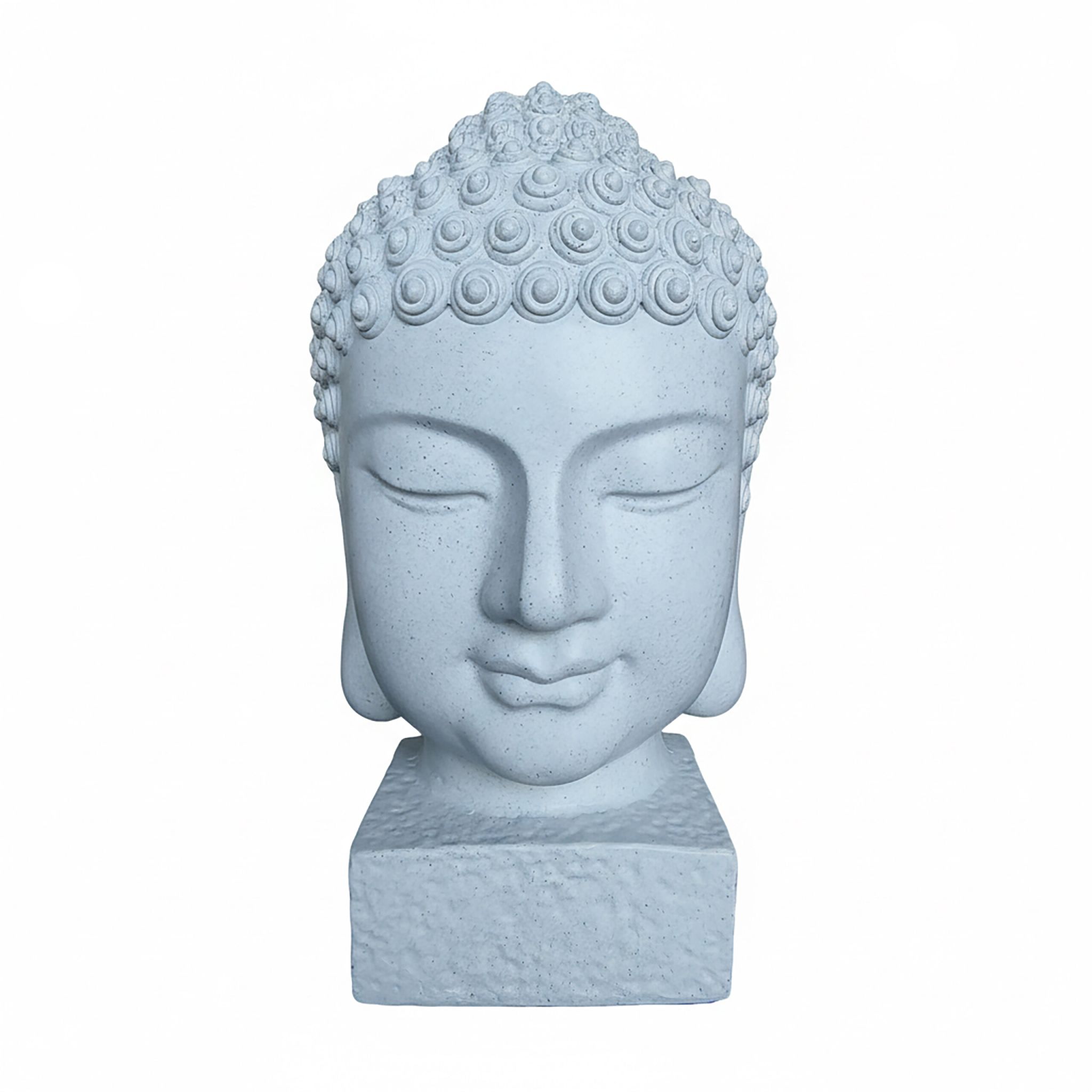 Buddha-Kopf 70cm Weiss