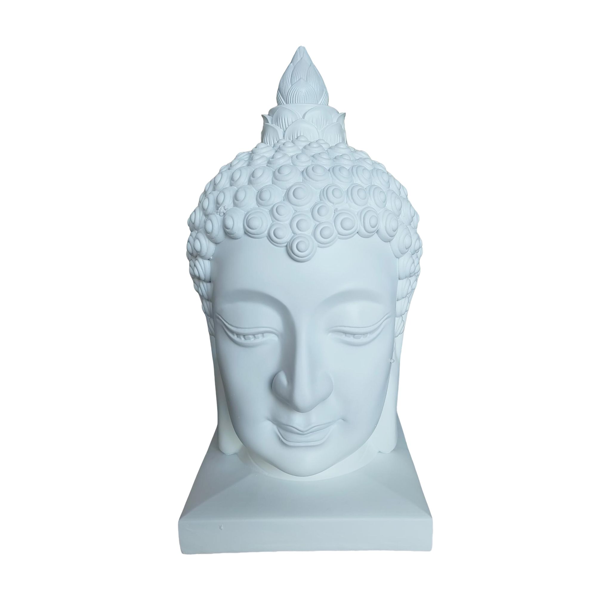 Buddha-Kopf 60cm Weiss