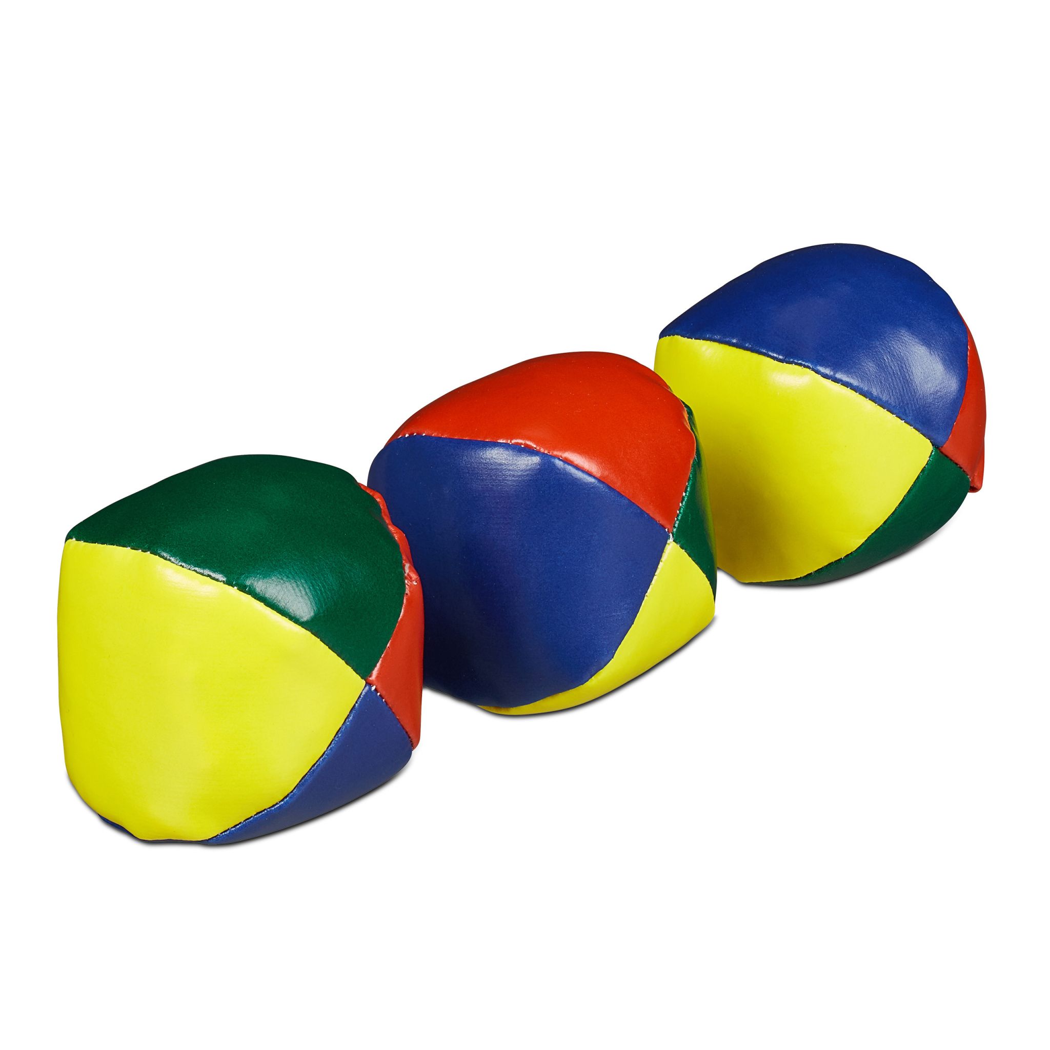 Jonglierbälle 3er-Set Blau-Gelb-Rot