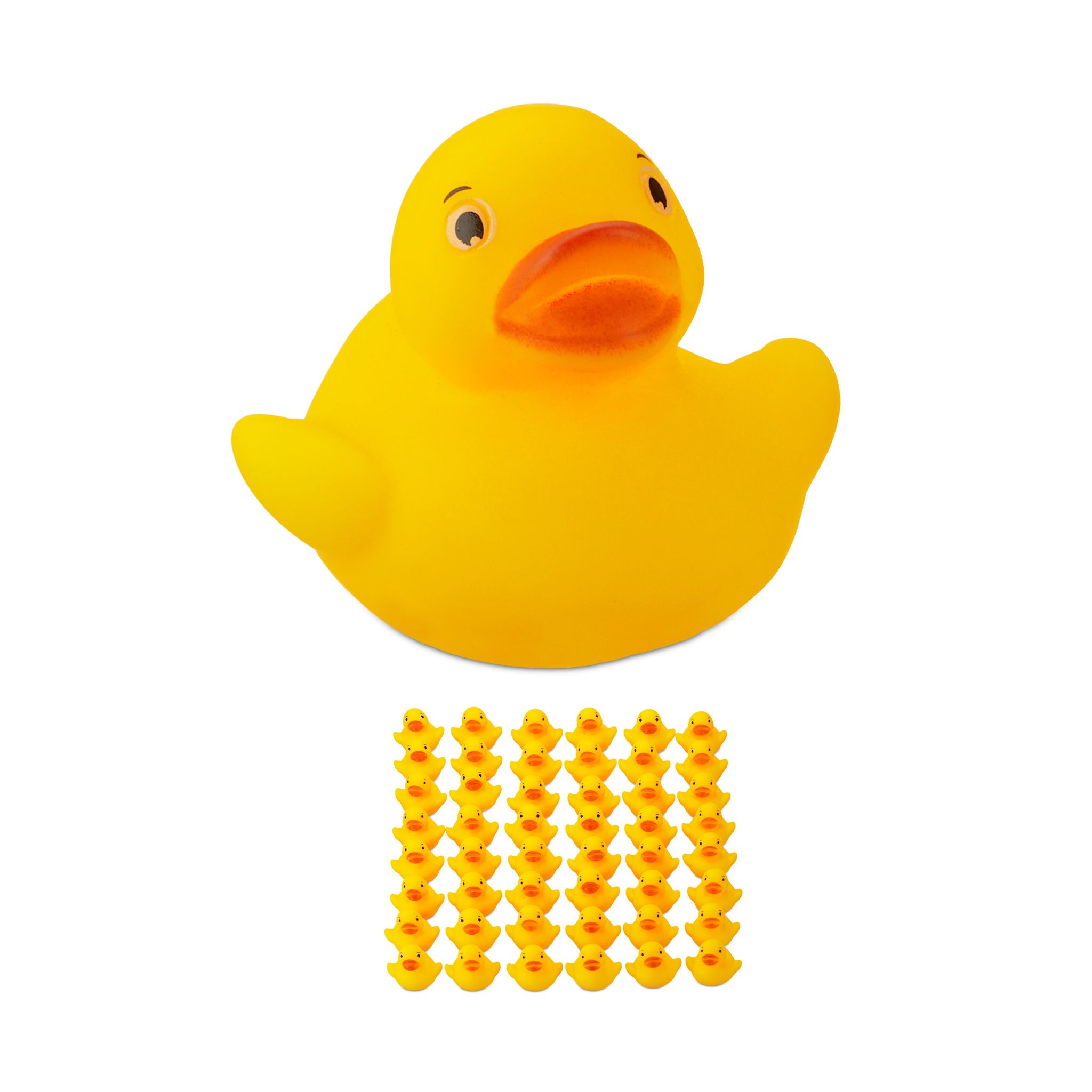 Badeente 3,5cm 48er-Set Gelb-Orange